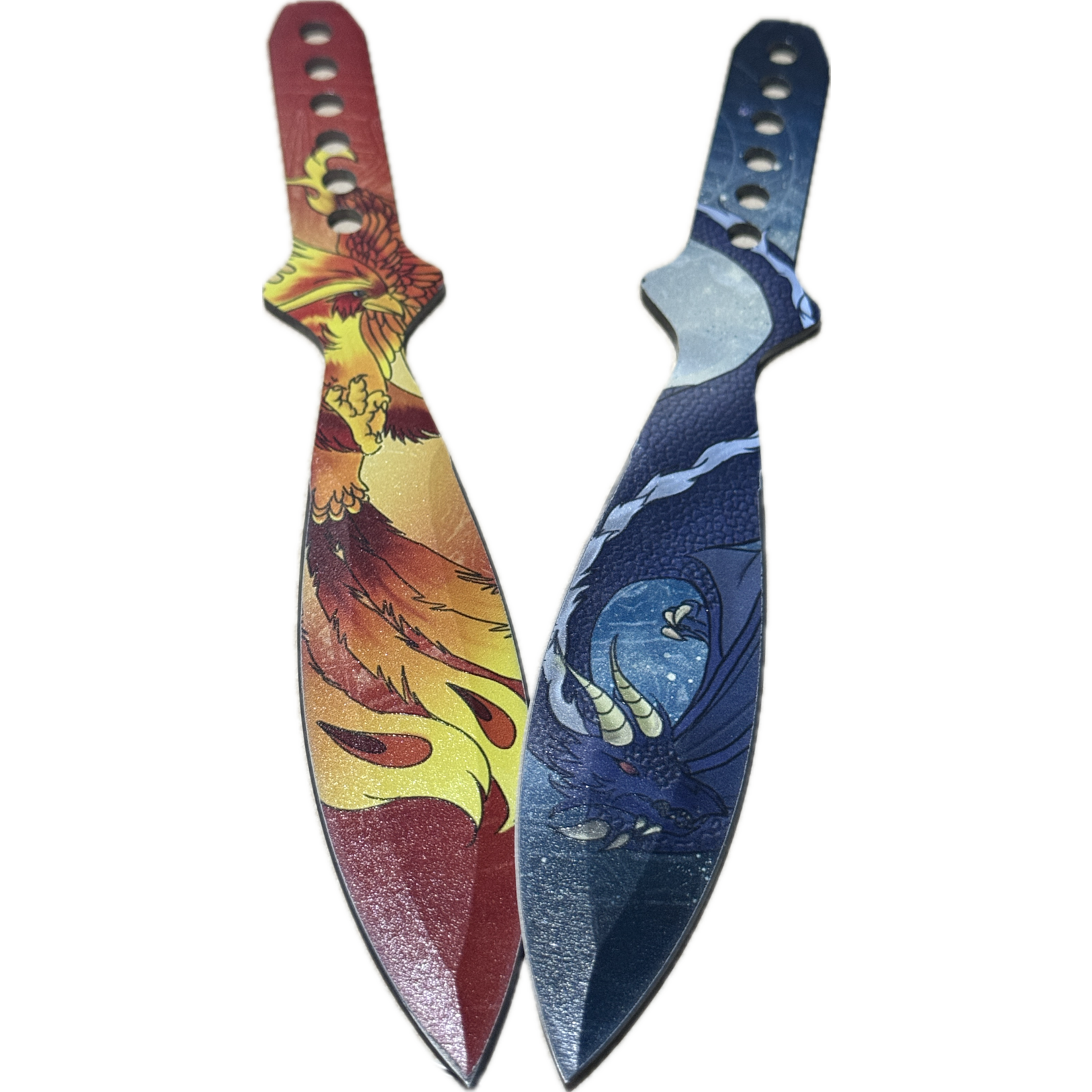 Snake Eye Stinger 9 inch Throwing Knife Pair in Sheath