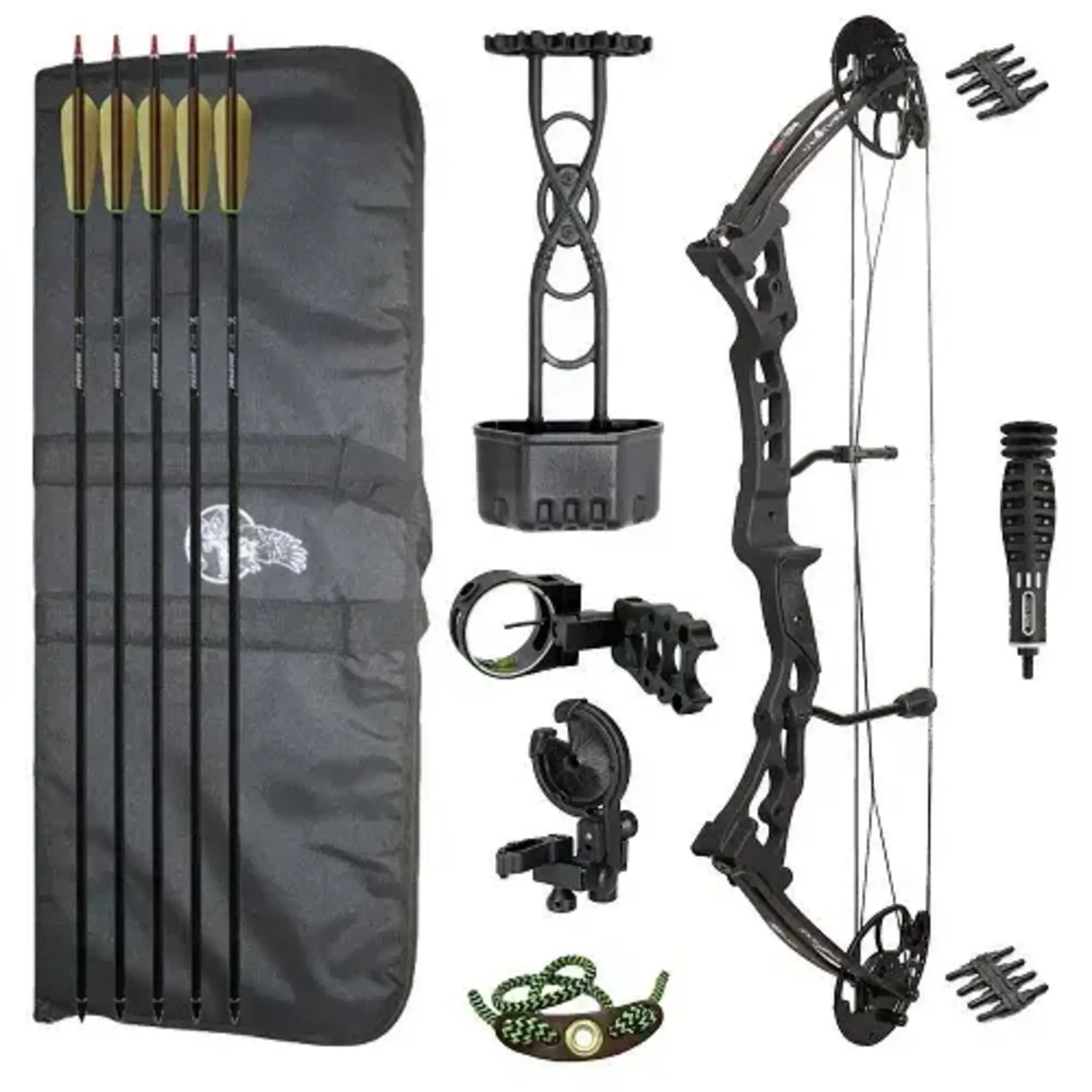 Horizone Vulture Mamba 35lb Compound Bow Package Right Hand Black