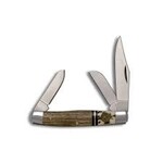 Laredo Roper Stockman Knife Stag & Wood - 3 Blade