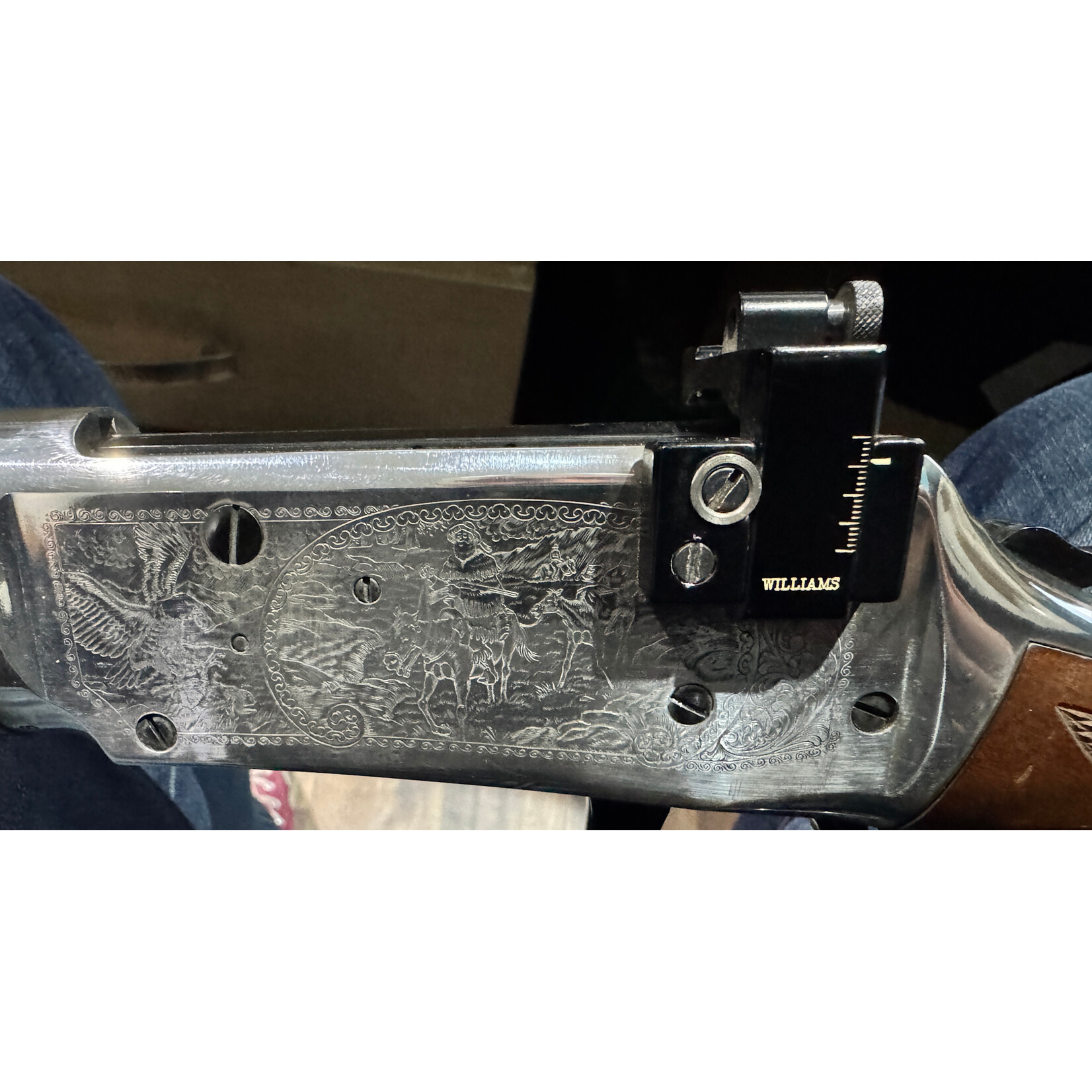 Winchester Pre Owned 38-55Win Winchester 1894 Legendary Frontiersman Rifle Lever Repeater