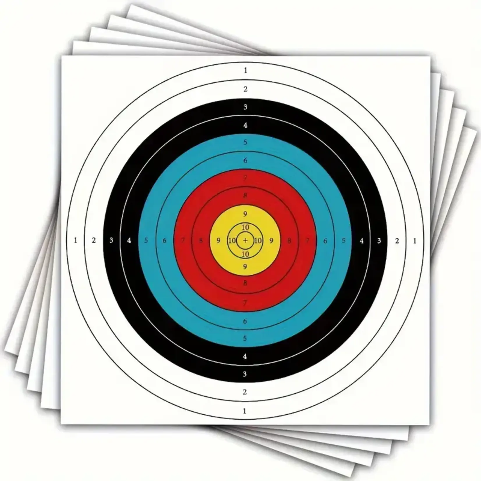 Archery Paper Target 40cmx40cm 3 Pack