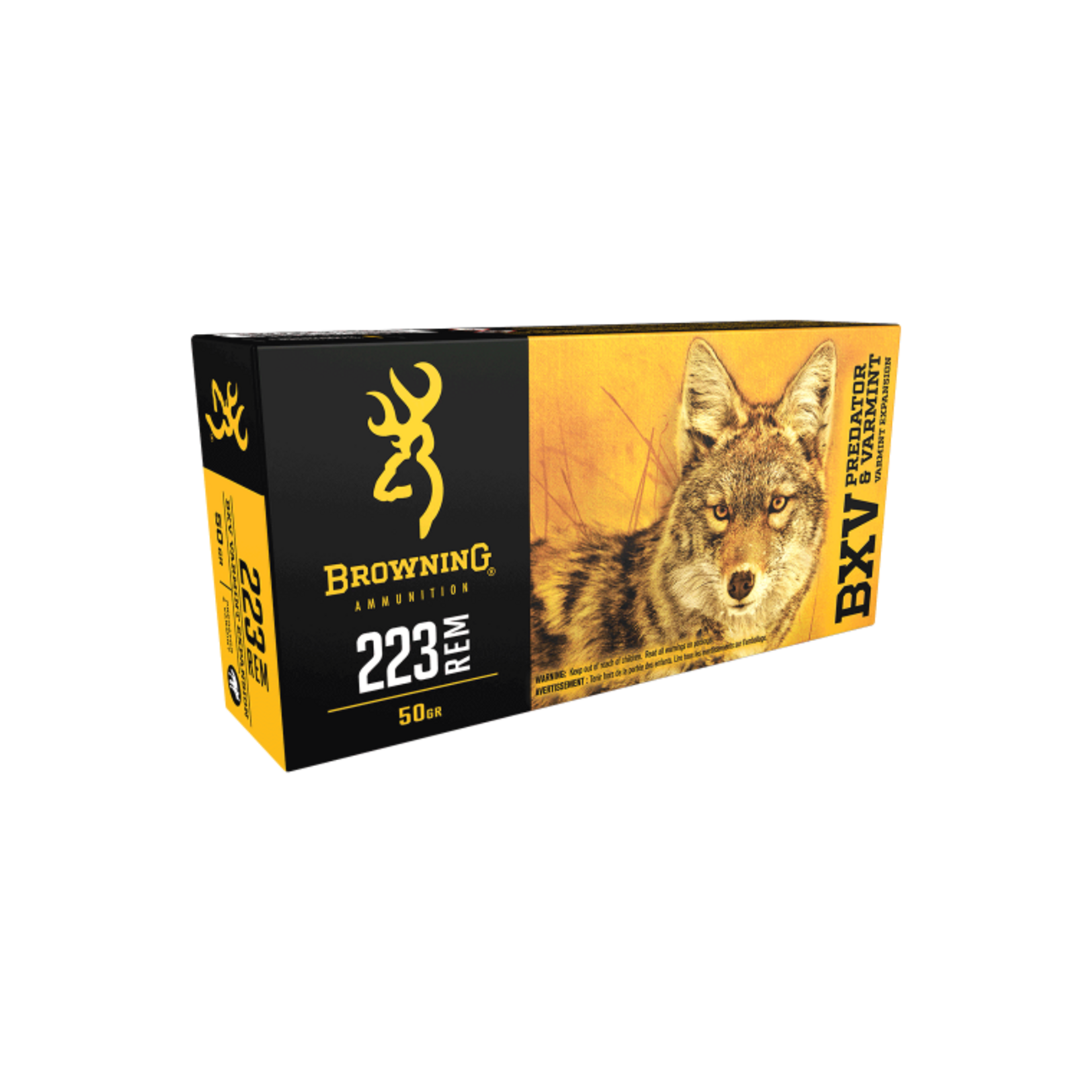 Browning Browning 223Rem 50gr BXV 3400fps - 20 Pack