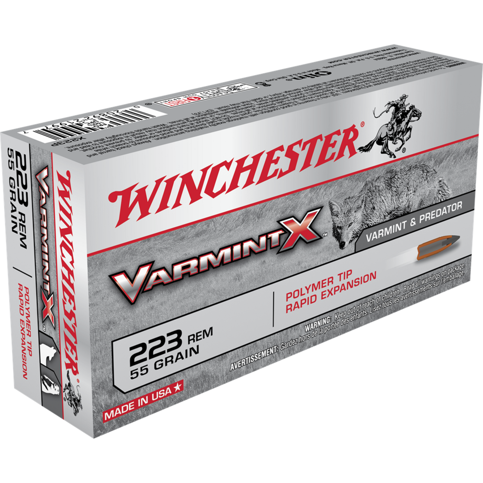 Winchester Winchester 223Rem 55gr BT VarmintX 3240fps - 20 Pack