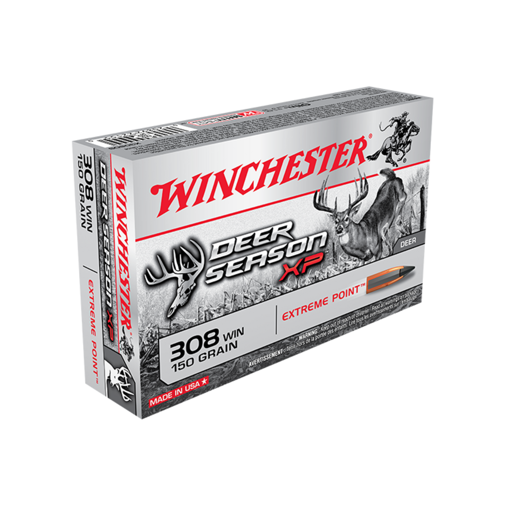 Winchester Winchester 308Win 150gr Deer Season extreme point - 2820fps - 20 Pack