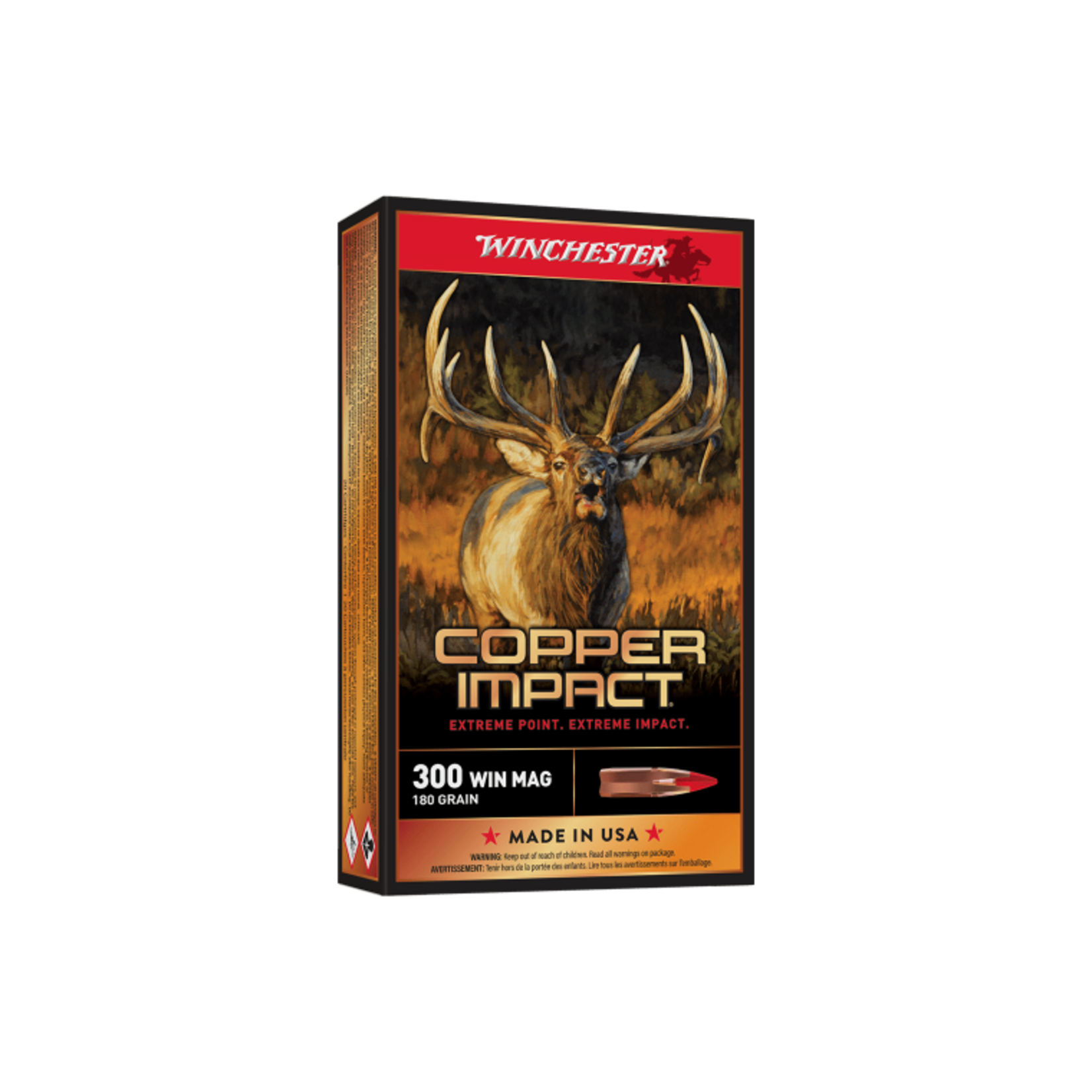 Winchester Winchester 300WM 180gr Copper Impact 2950fps - 20 pack