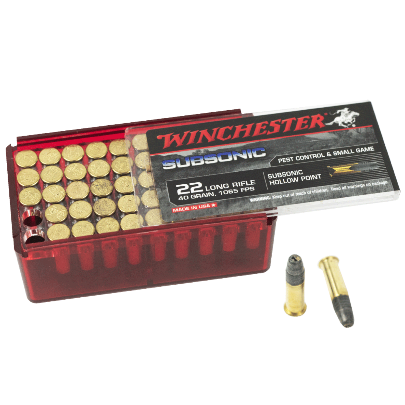 Winchester Winchester 22lr 40gr - Subsonic 1065fps - 50 Pack