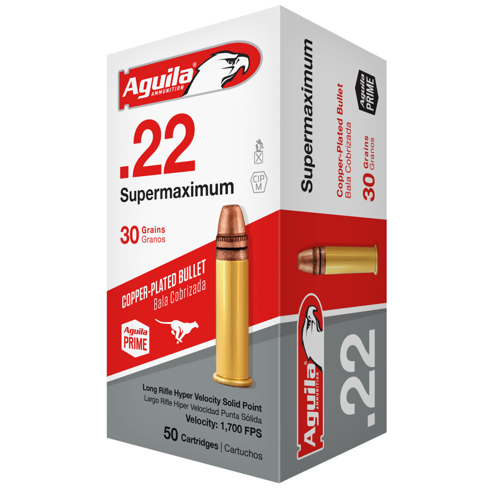 Aguila Ammunition Aguila 22LR Supermax 30g HV CP SP 1700fps - 50 Pack