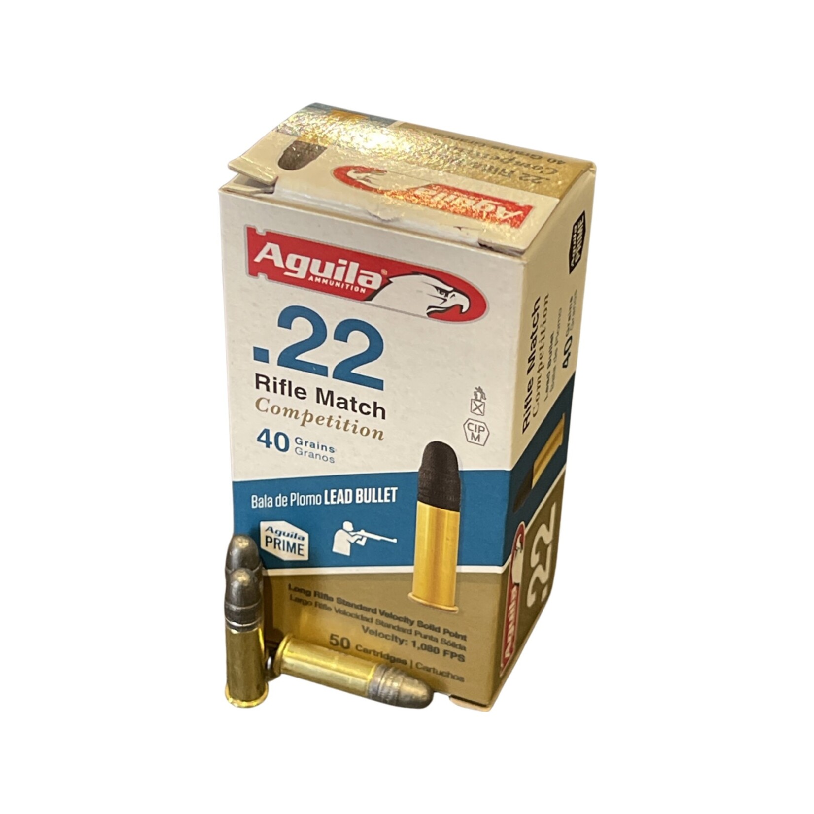 Aguila Ammunition Aguila 22LR Rifle Match 40g STD SP 1080fps - 50 Pack