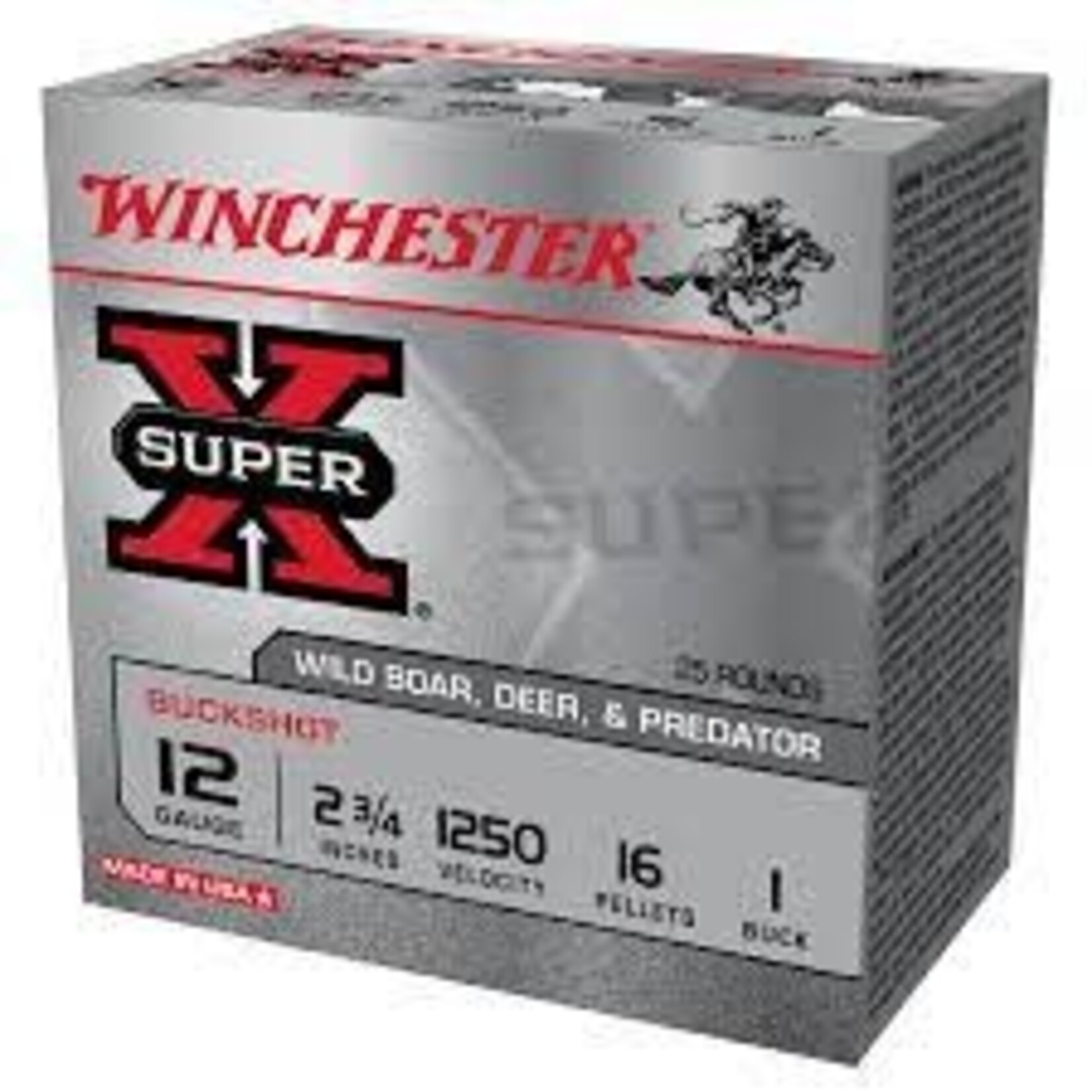 Winchester Winchester 12g 1 Buck 16 Pellets - 25 Pack