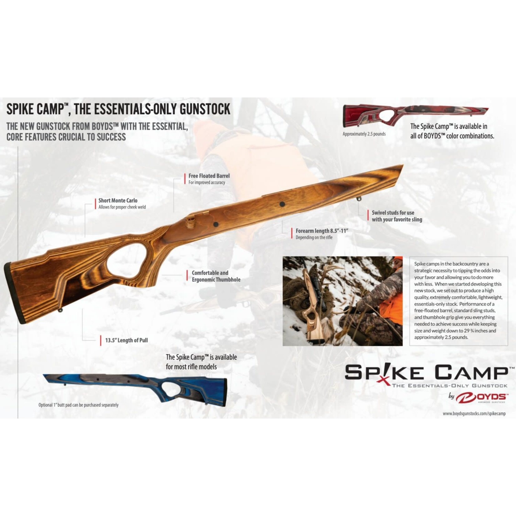 Boyds Gunstocks Stock - Boyds Howa SA Stock Spike Camp  SA BBC Pepper