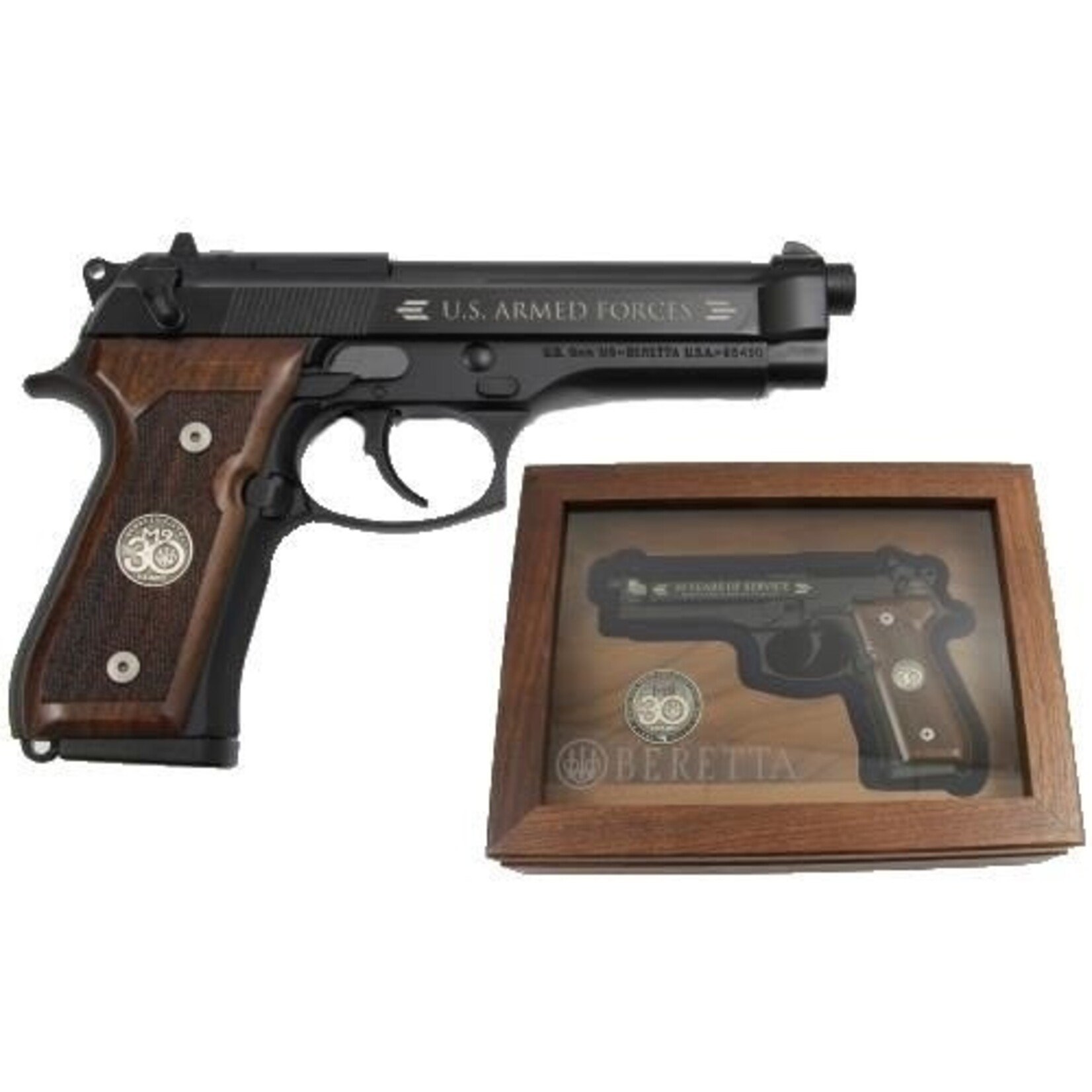 Beretta Pre Owned 9x19 Beretta M9 9mm - 30th Anniversary Collectors Edition + 2 boxes + 2 Mags