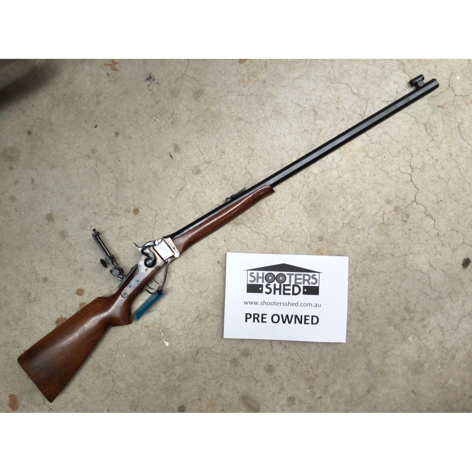 Pedersoli Pre Owned 45-70Govt Pedersoli Sharps 1874 Single Shot Rifle 760mm bbl