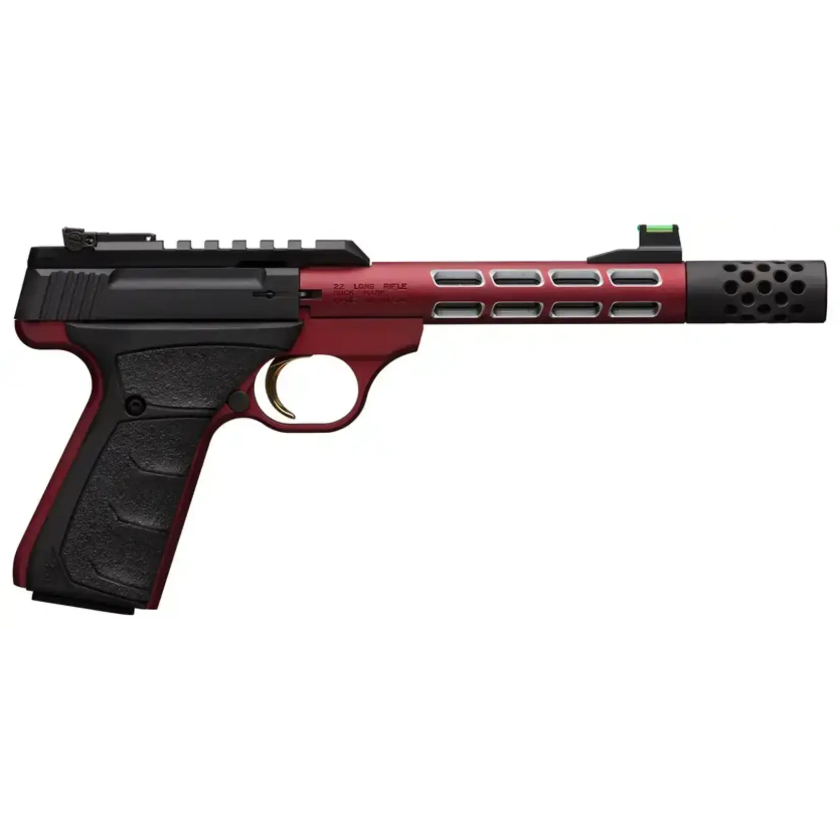 Browning Pre Owned 22lr Browning Buckmark Plus Vision Red 2 Mags Bag - 150mm Barrel