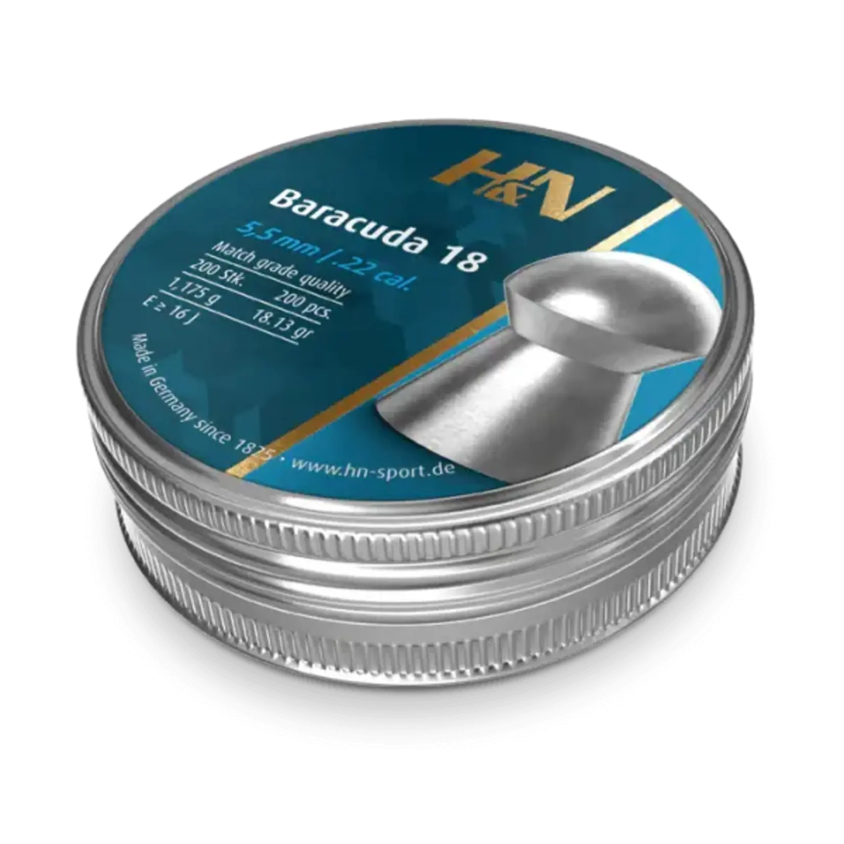 H&N H&N 22Air Baracuda 18 Pellet - 18gr - 200 Pack