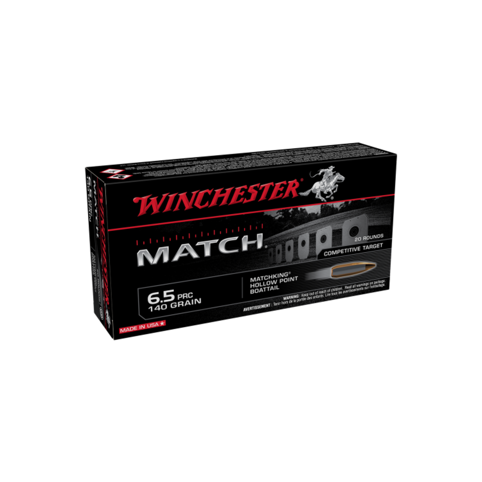 Winchester Winchester Match 6.5 PRC 140gr MatchKing HP
