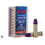 CCI Ammunition CCI 22lr Clean-22 Purple 31gr Hi Velocity LN 1550fps - 100 Pack