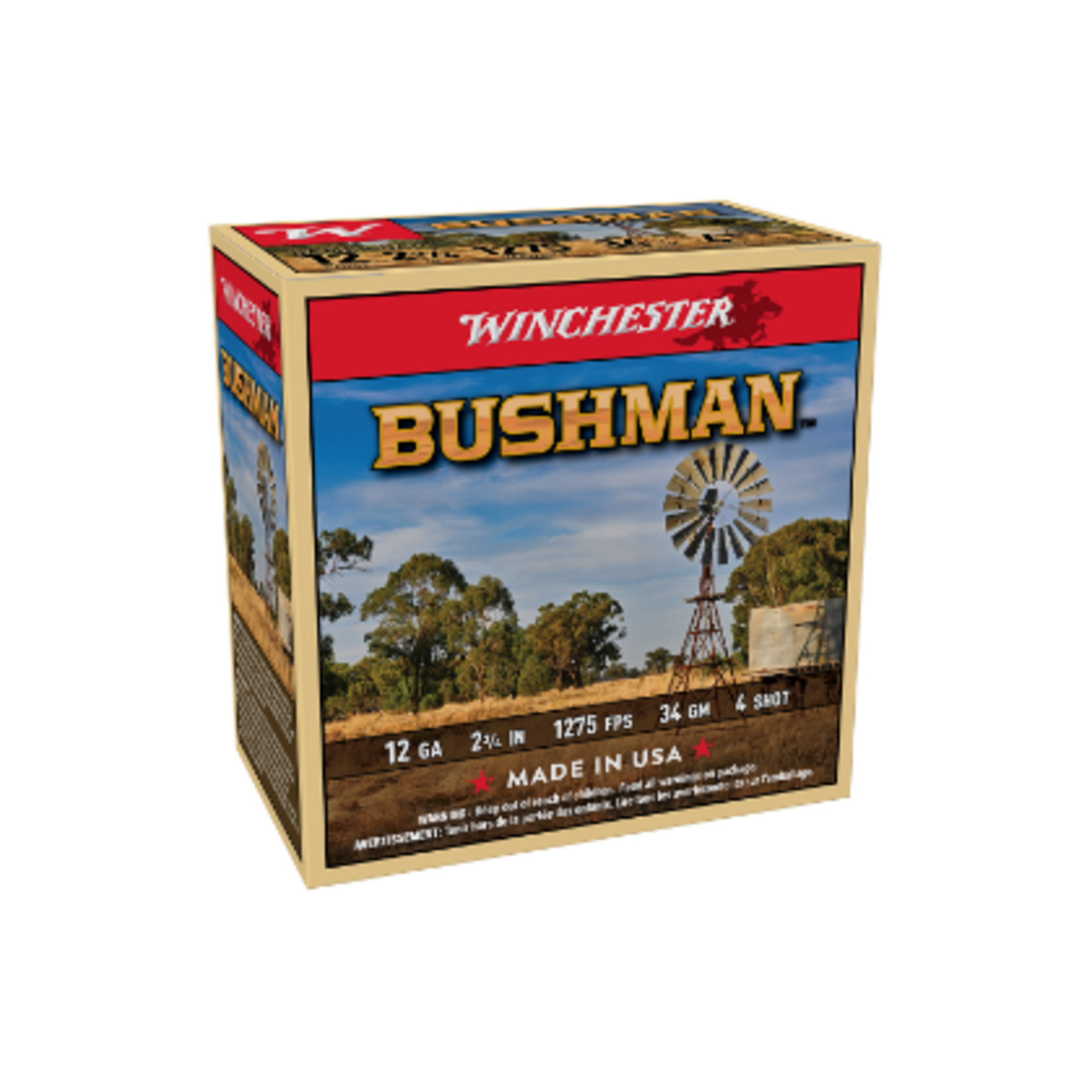 Winchester Winchester Bushman 12G 4 34gm 25pk