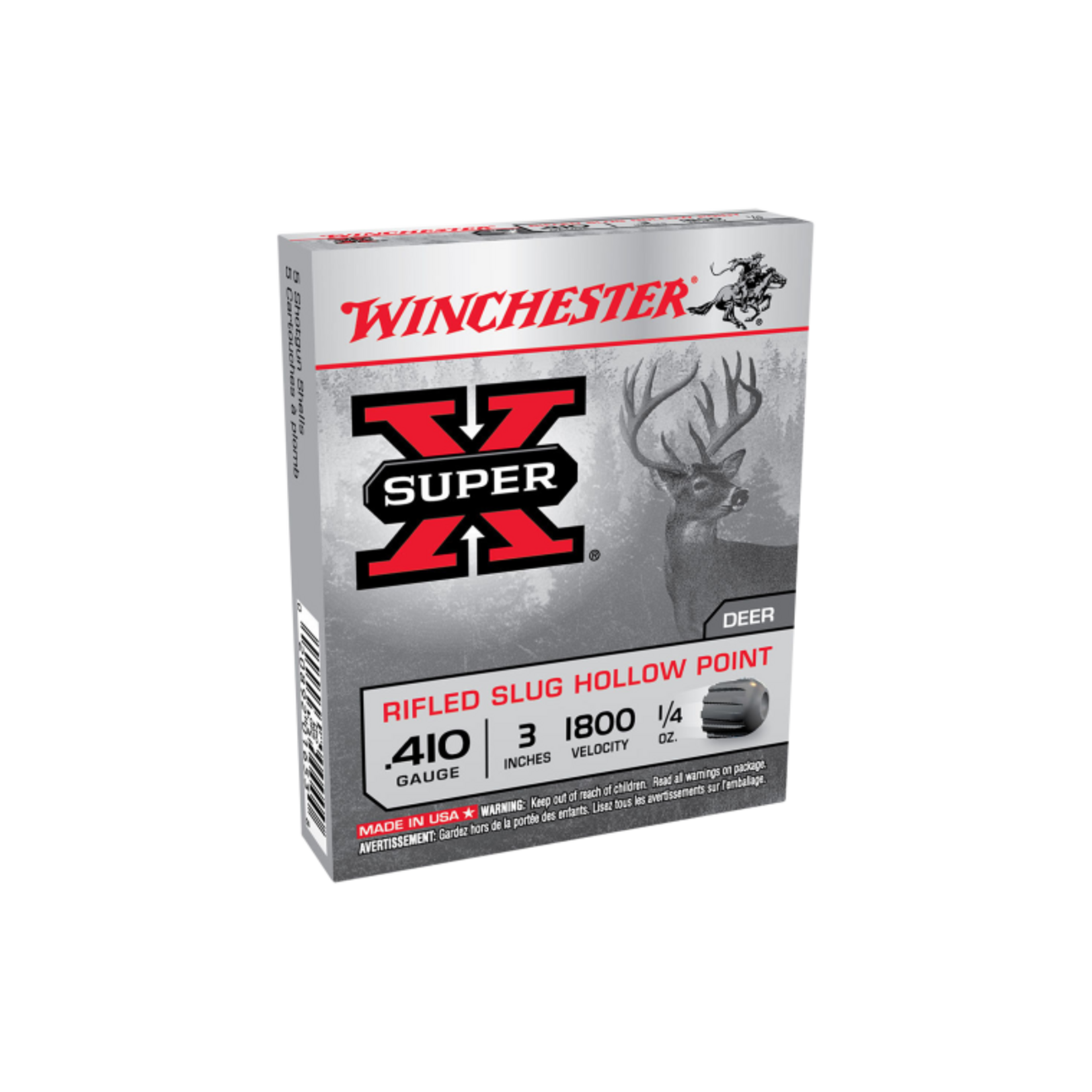 Winchester Winchester 410g 3Inch Rifled Slug - 5 Pack
