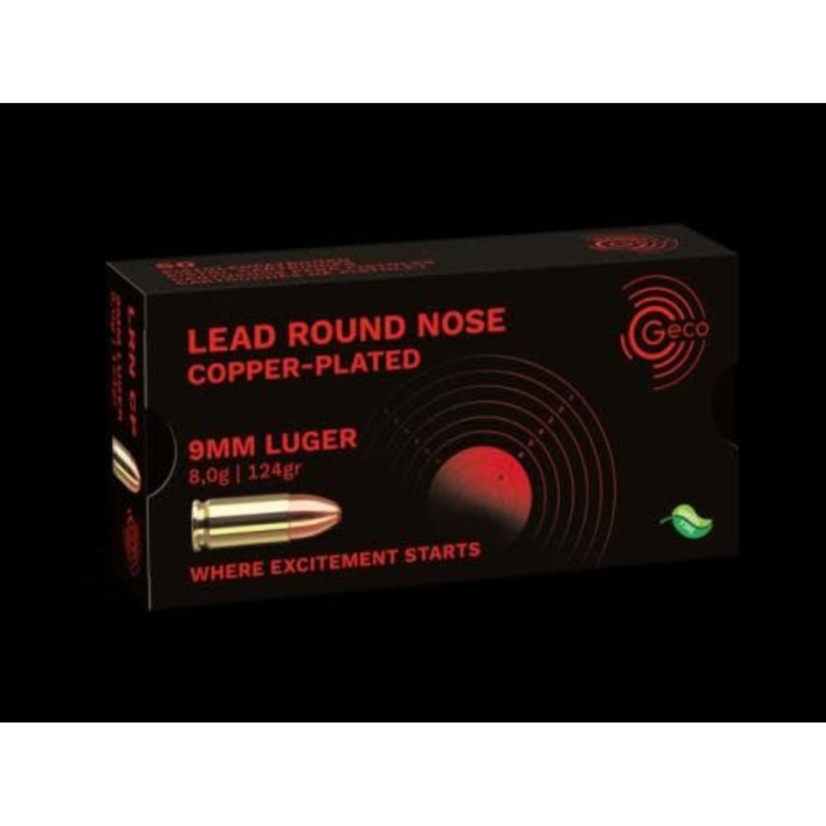 Geco Geco 9mm 124gr Copper Plated LRN 50 Pack