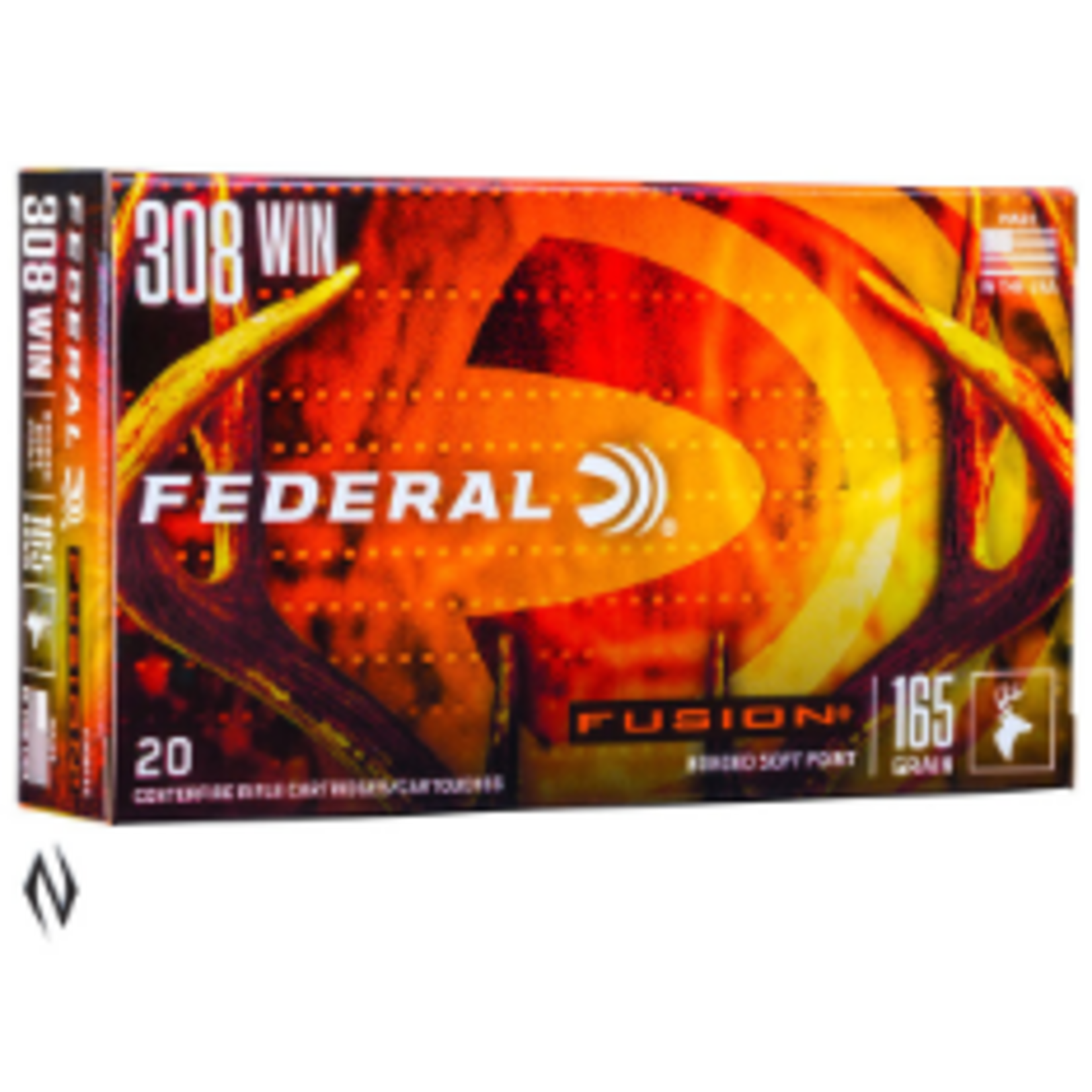 Federal Ammunition FEDERAL 308 WIN 165GR FUSION