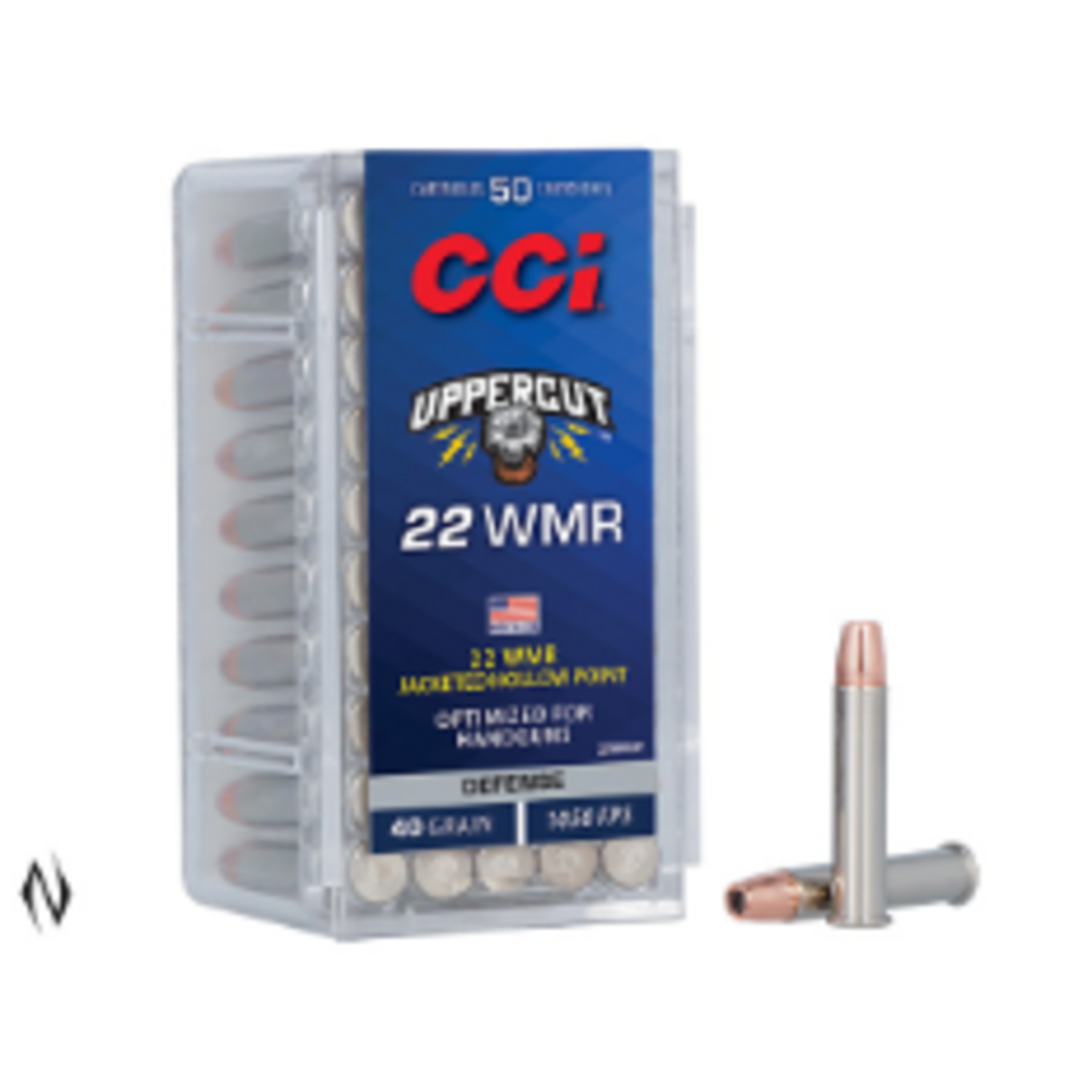 CCI Ammunition CCI 22wmr Uppercut 40gr HP 1050FPS  - 50 Pack