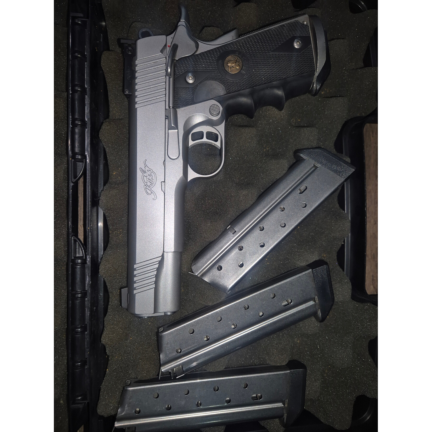 Kimber Pre Owned Kimber Team Match II 38 Super 125bbl Black Hardcase with 3 Magazines