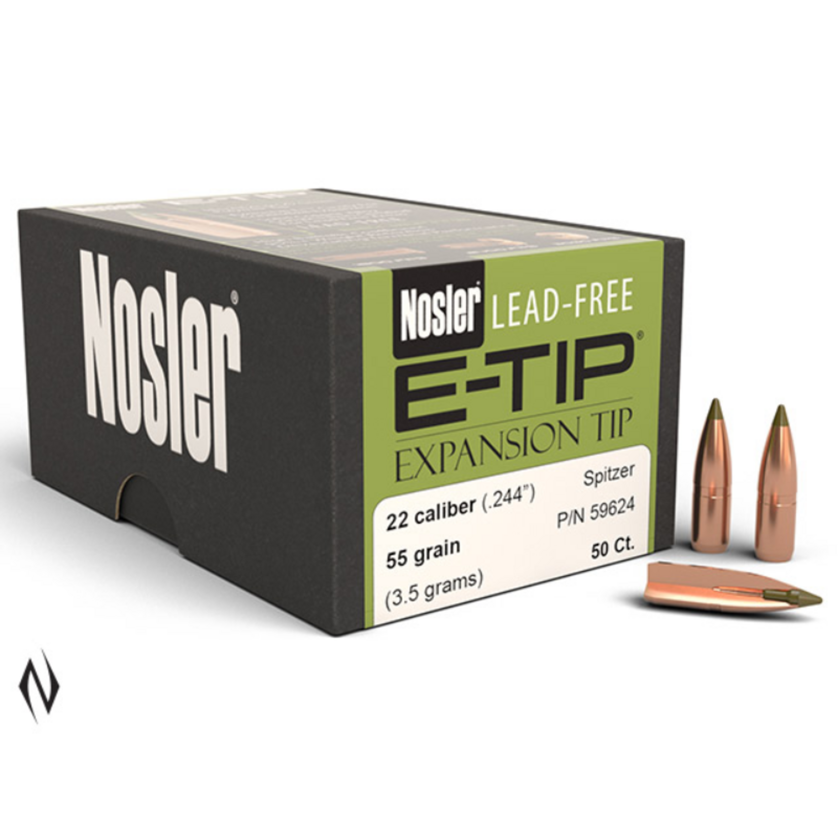 Nosler NOSLER 224 55GR E-TIP 50PK