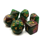 Old School Old School 7 Piece DnD RPG Dice Set: Galaxy - Path of Roses