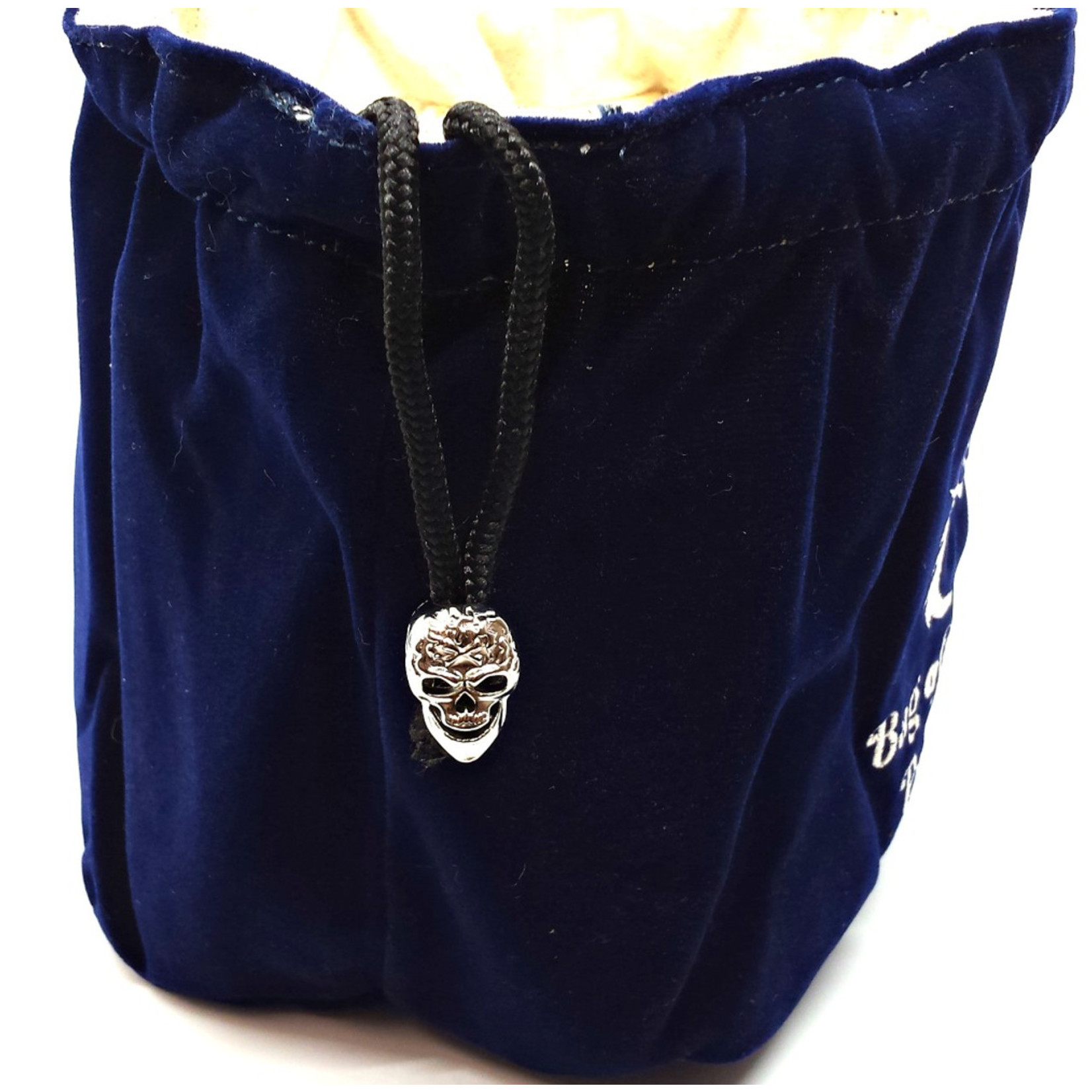 Old School Bag of Many Pouches RPG DnD Dice Bag: Blue
