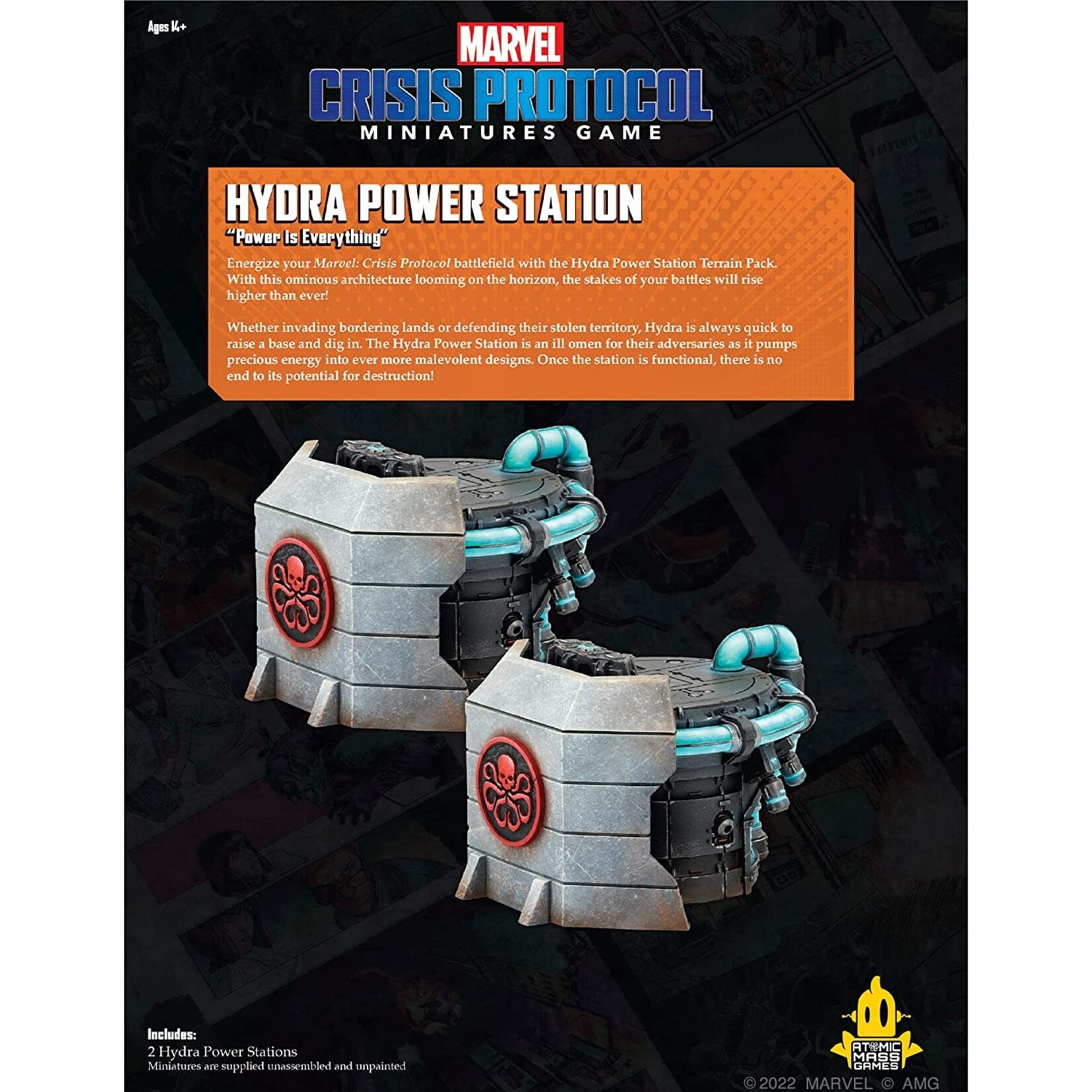 Atomic Mass Games MARVEL: CRISIS PROTOCOL - HYDRA POWER STATION TERRAIN PACK