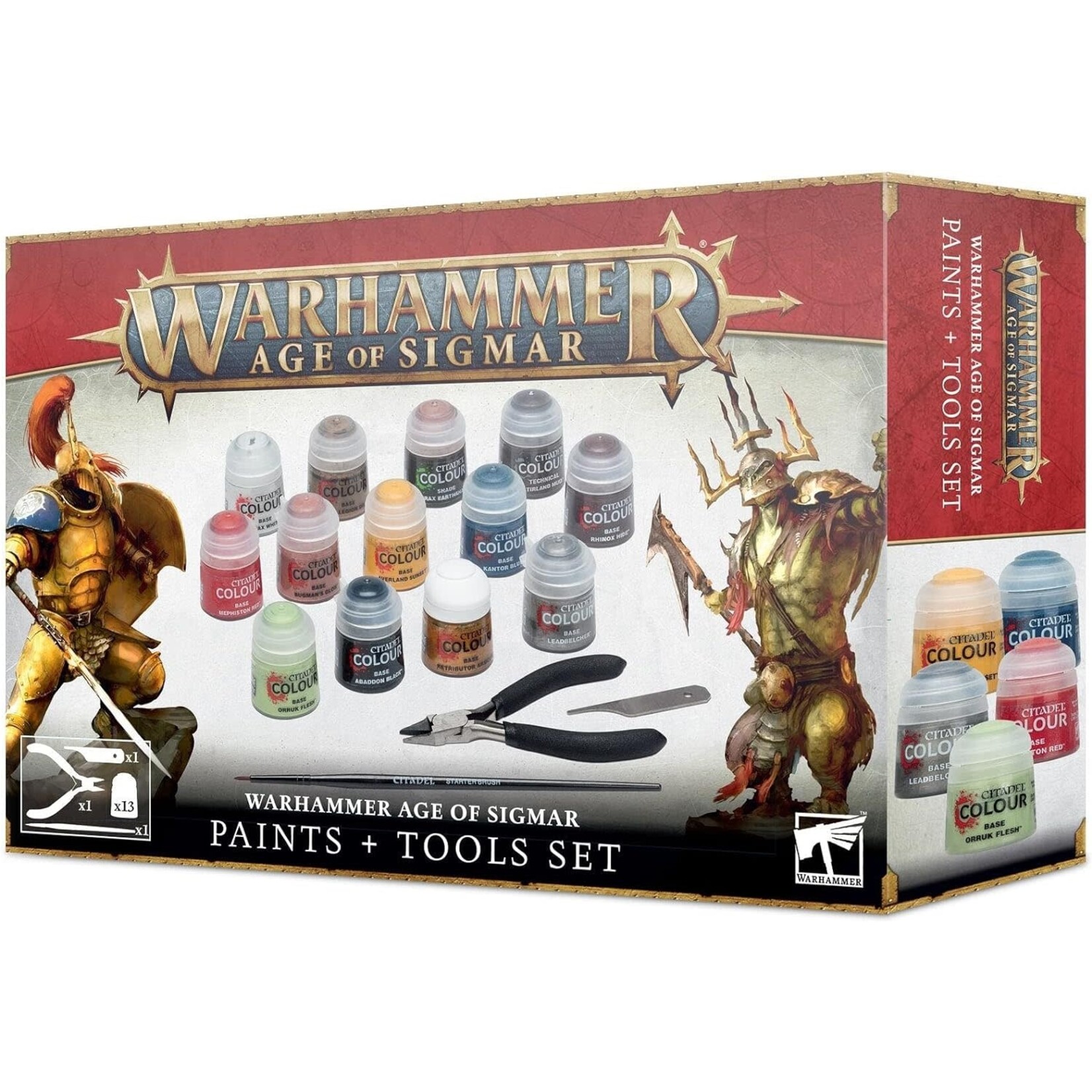 Games Workshop Age Of Sigmar Paints And Tools Set