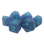 Old School Old School 7 Piece DnD RPG Dice Set: Infused - Frosted Firefly - Sapphire