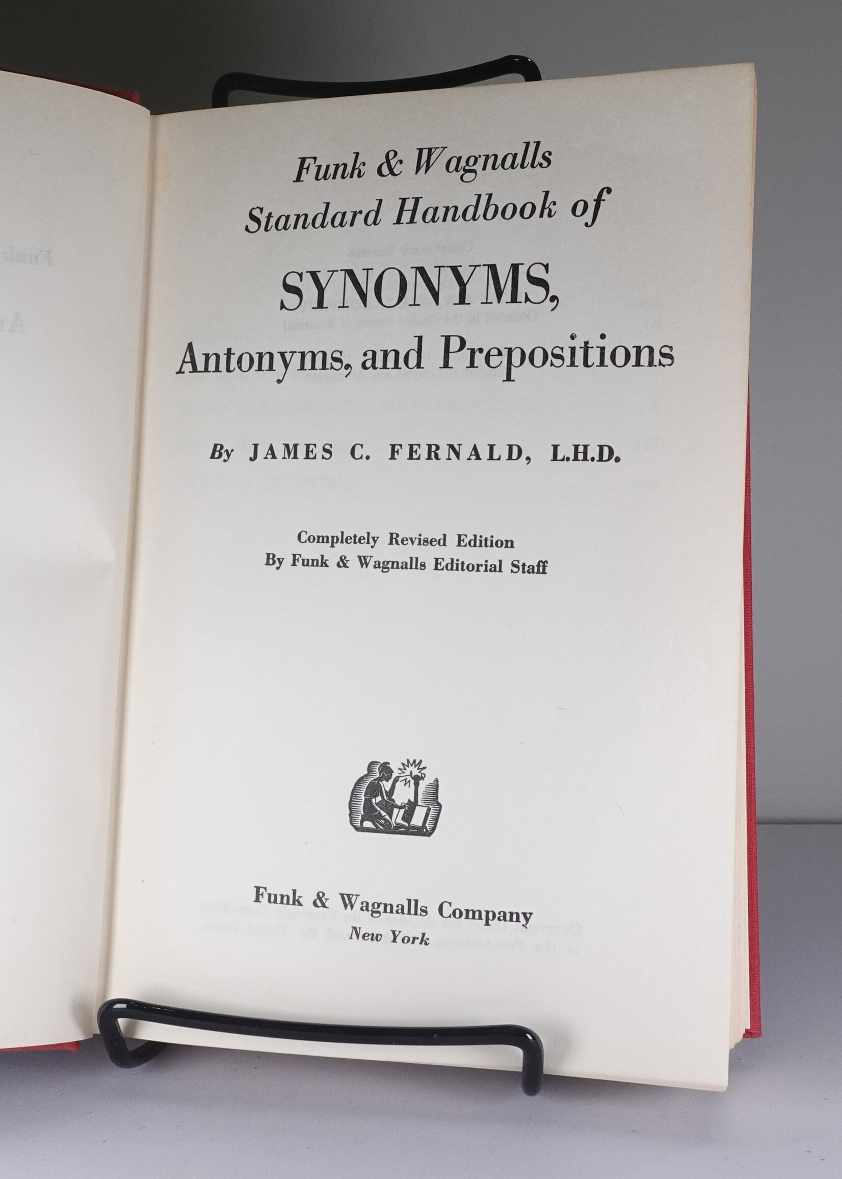 Funk & Wagnalls Standard Handbook of synonyms, Antonyms, and Prepostitions