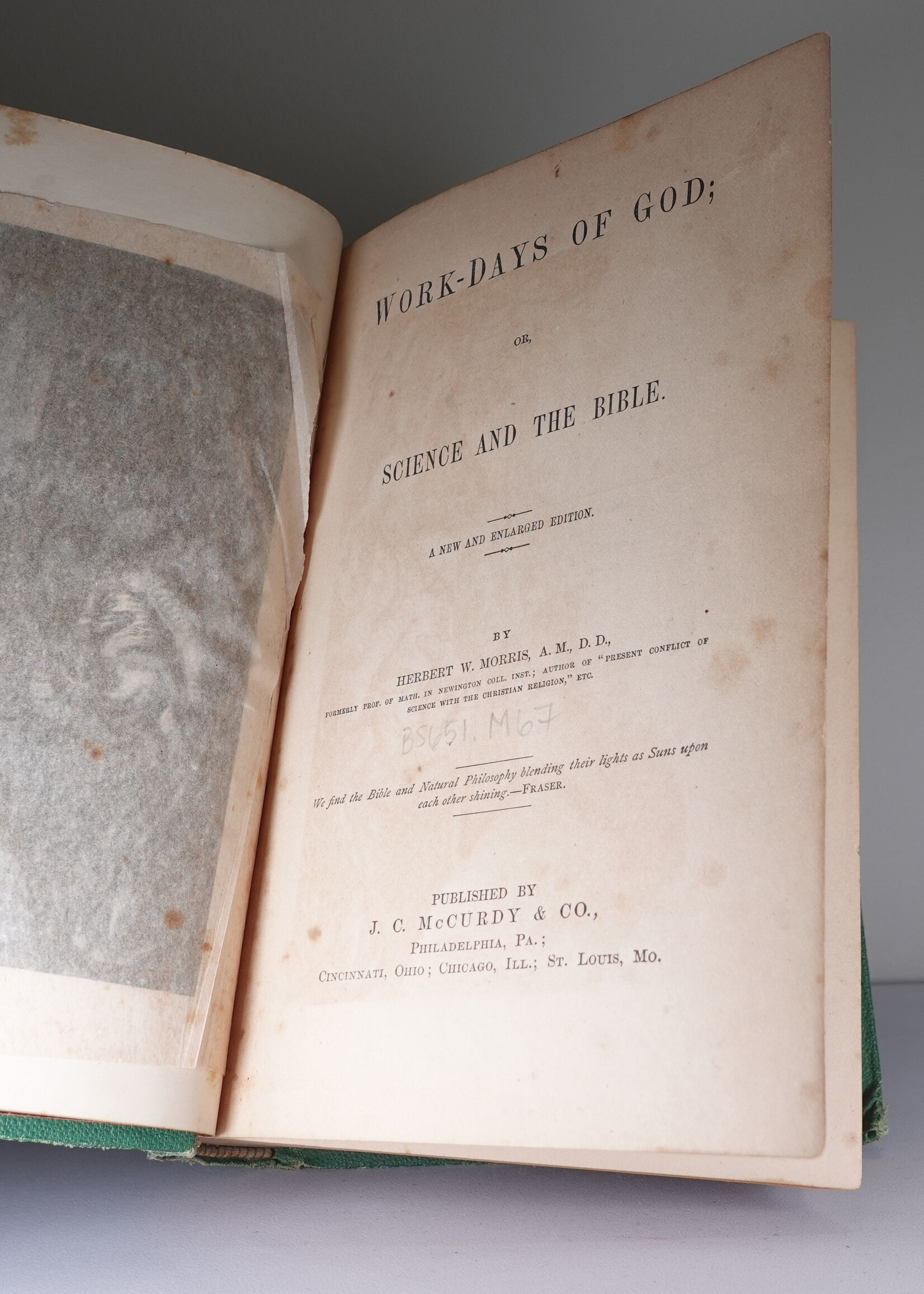 Work Days of God, or Science and the Bible (1st Edition, 1877)