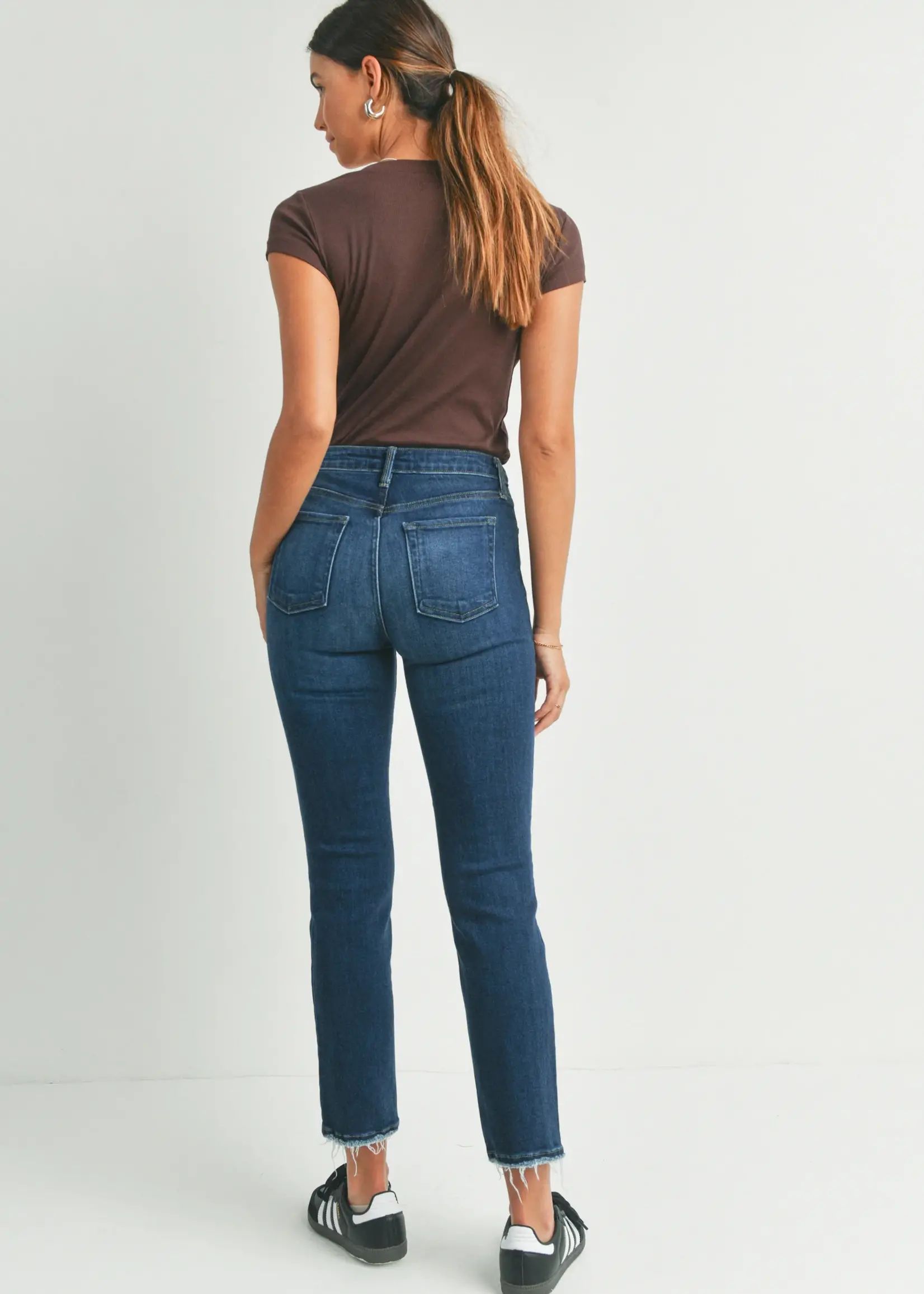 JBD dark wash staight jeans