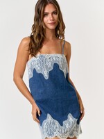 blake lace denim dress