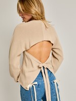 Leah open back top