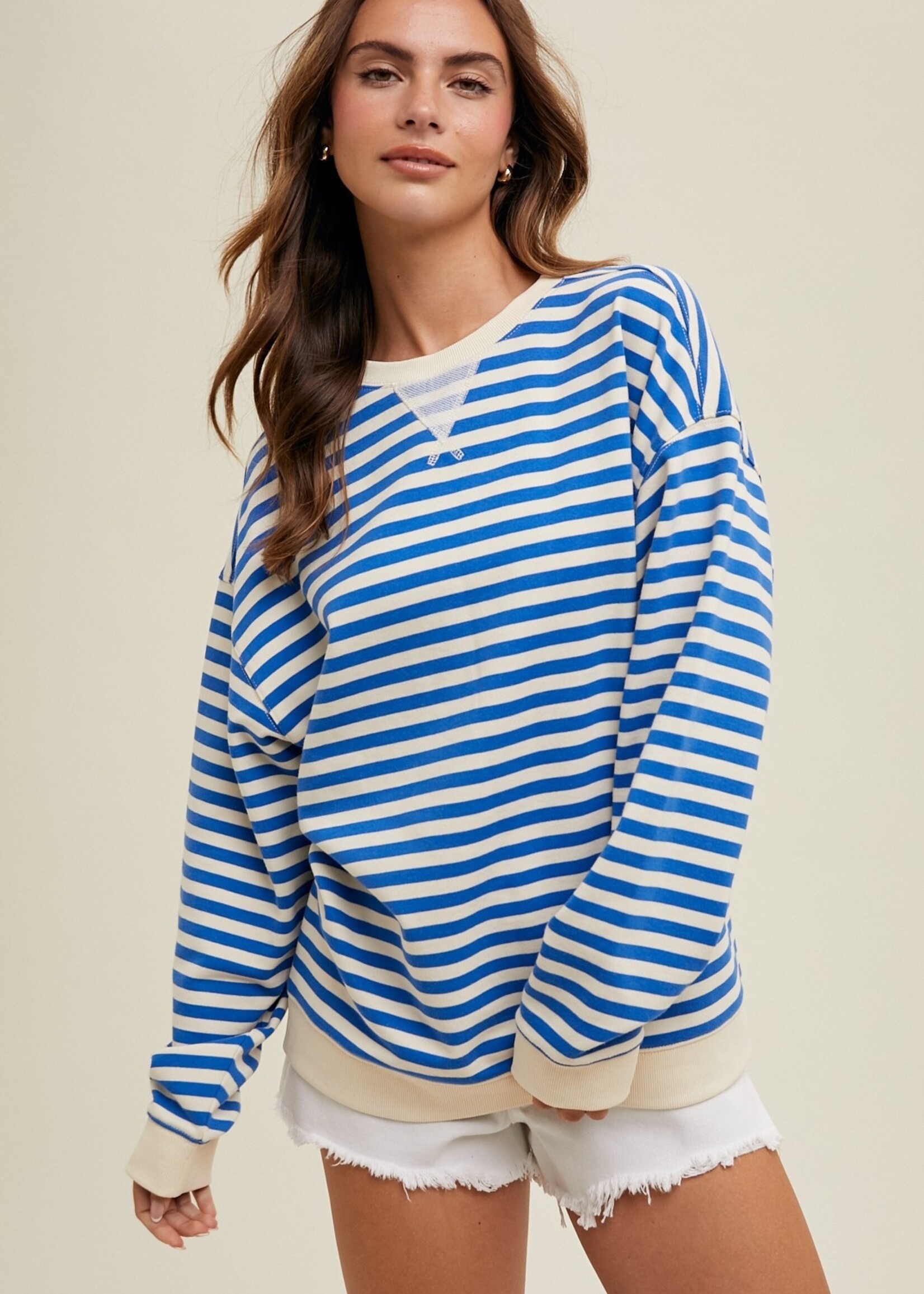 Willow blue pullover