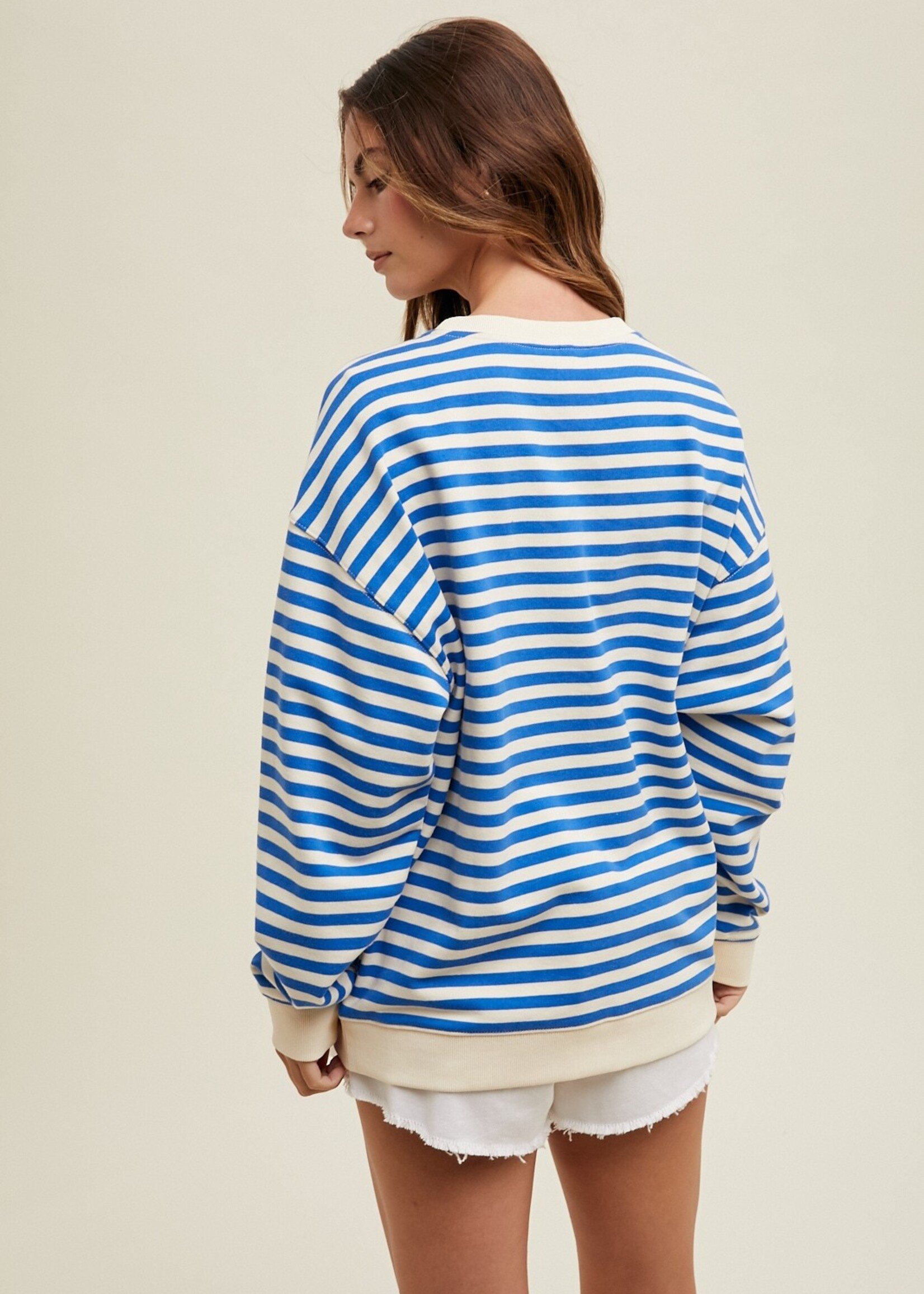 Willow blue pullover