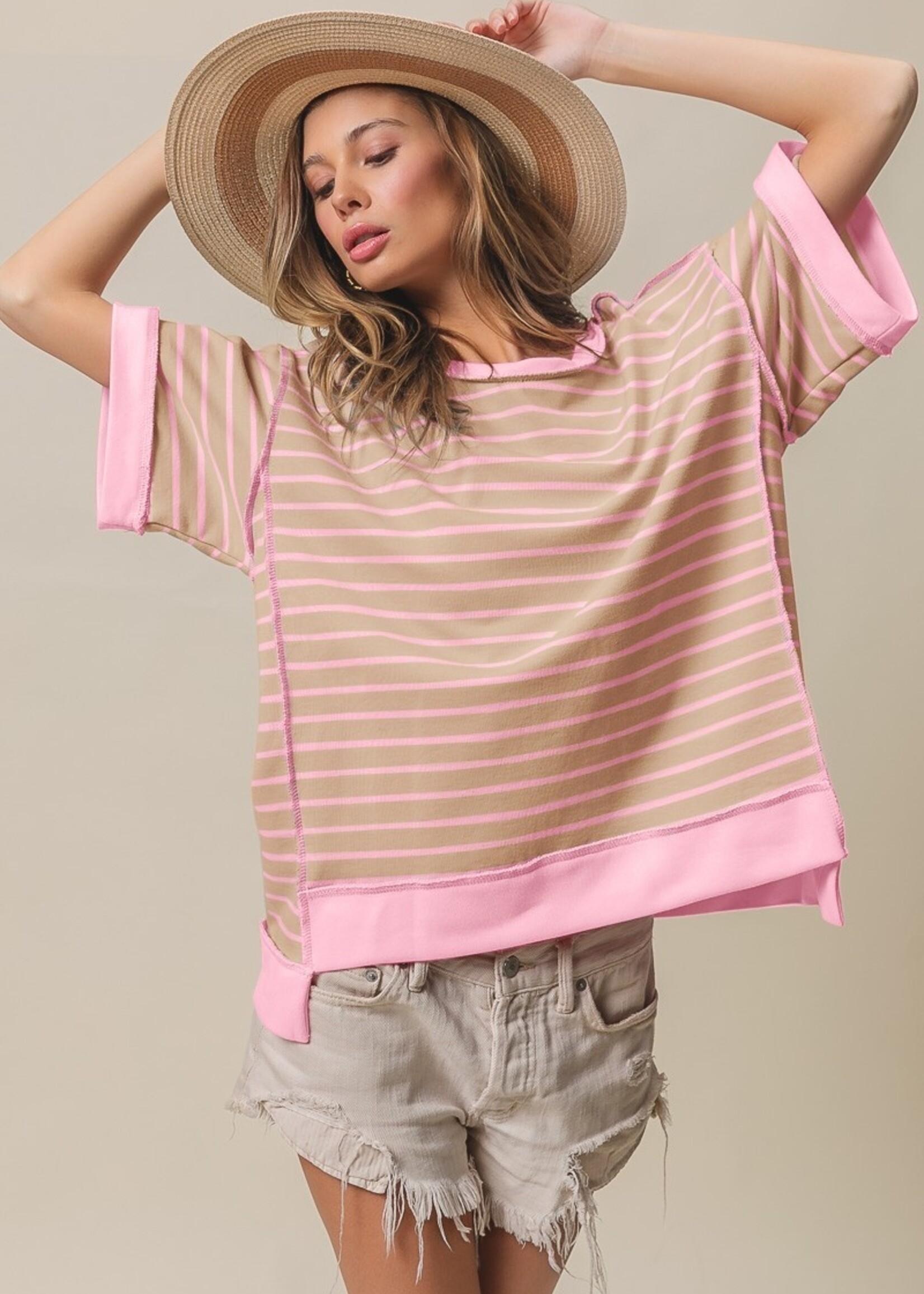 Maley taupe top