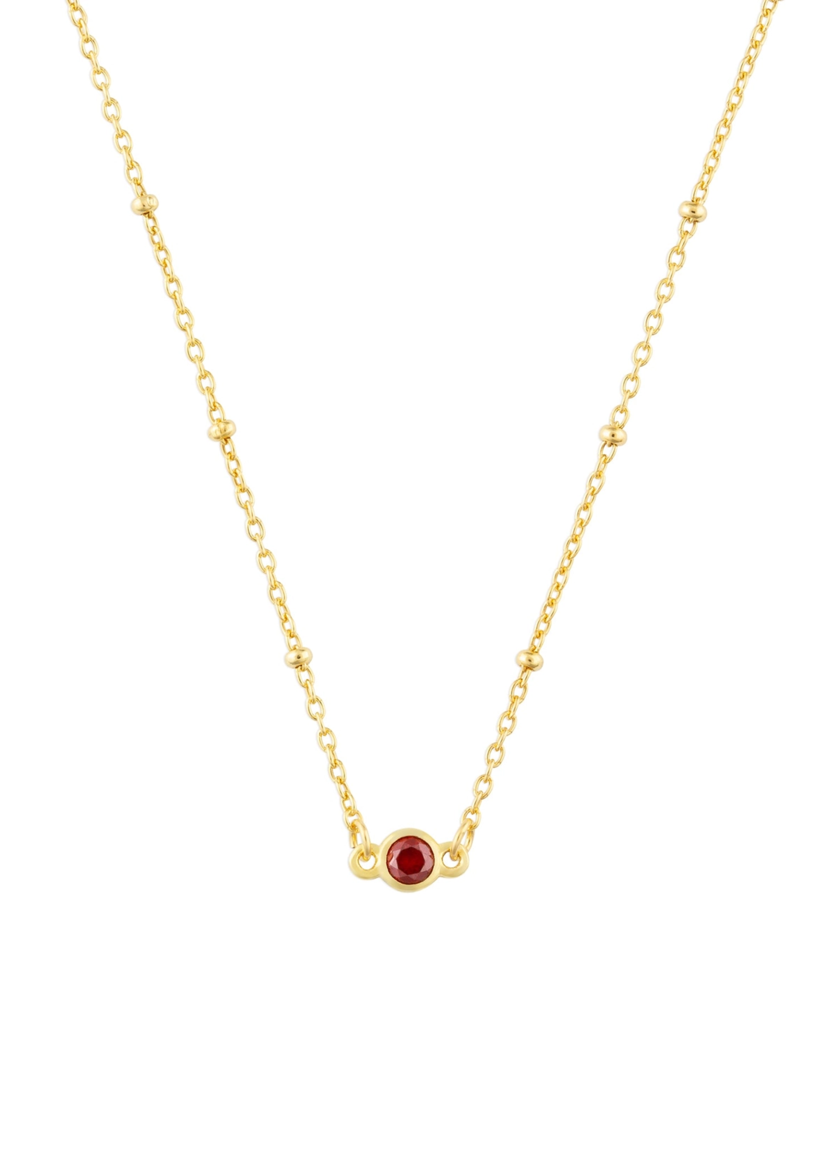 Birthstone Necklace gold