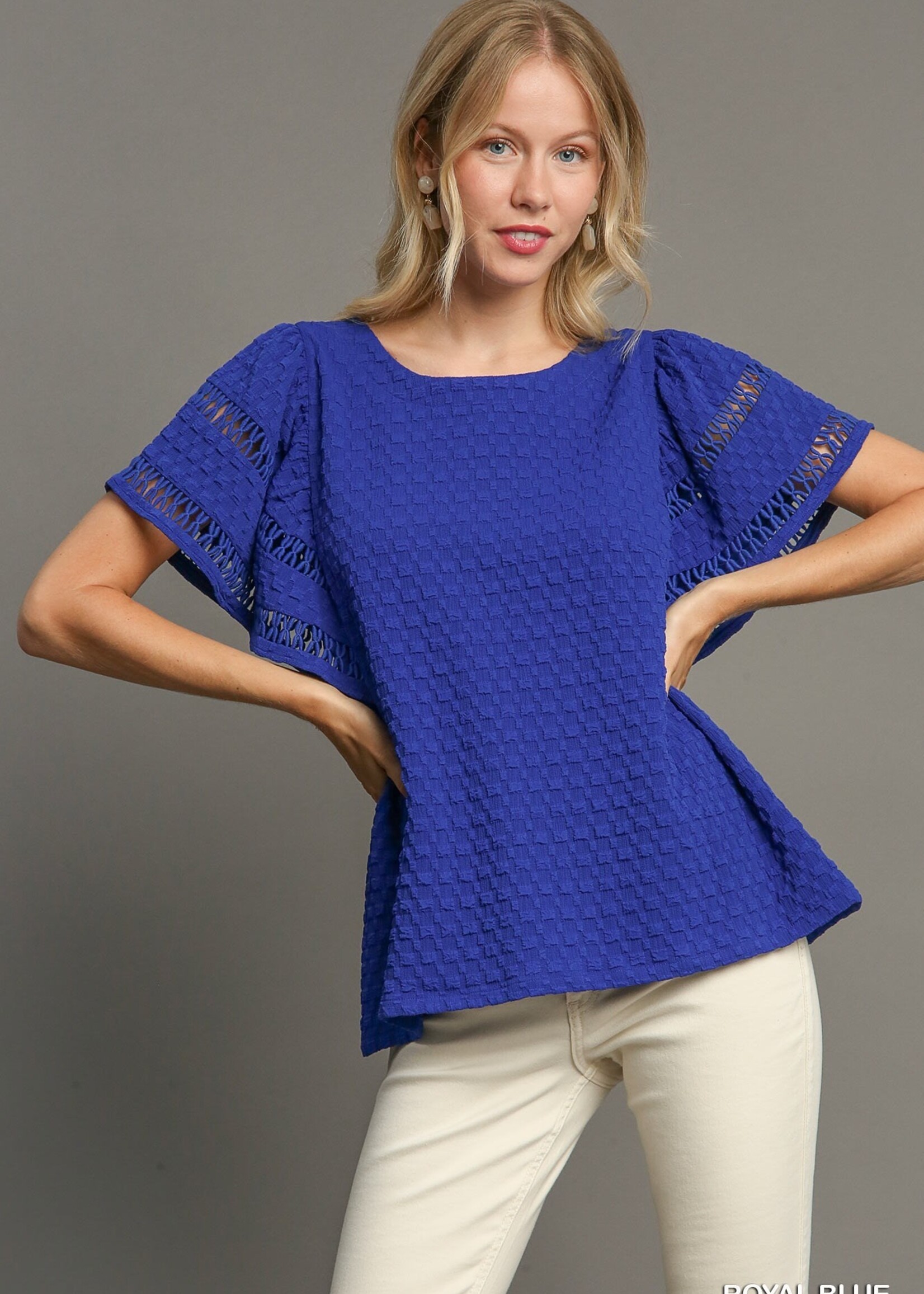 Gabby royal blue top