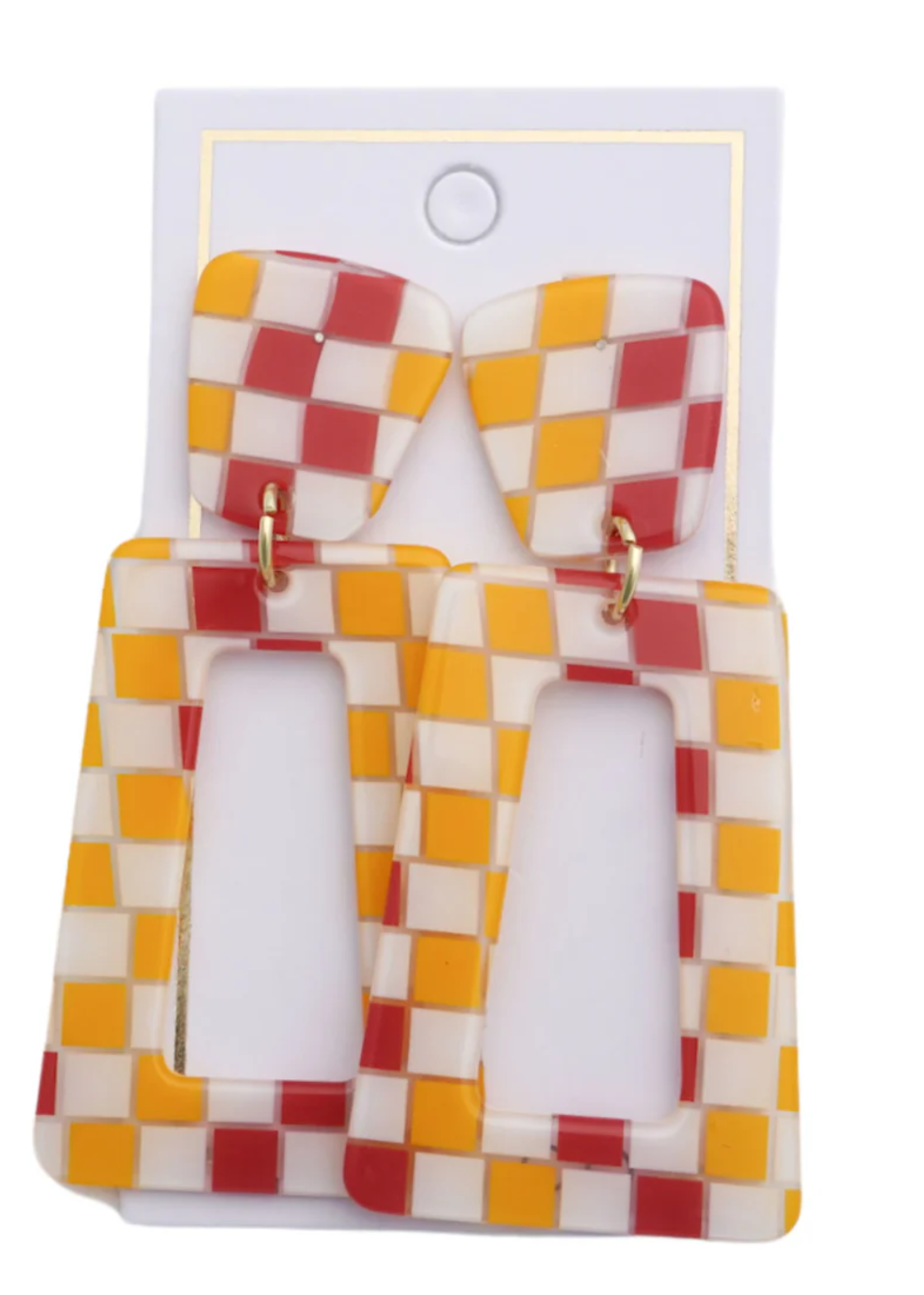 Kennedy - Red and Gold Checkered