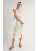 Sarah white knit dress