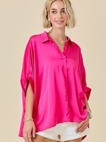 Darla satin top pink