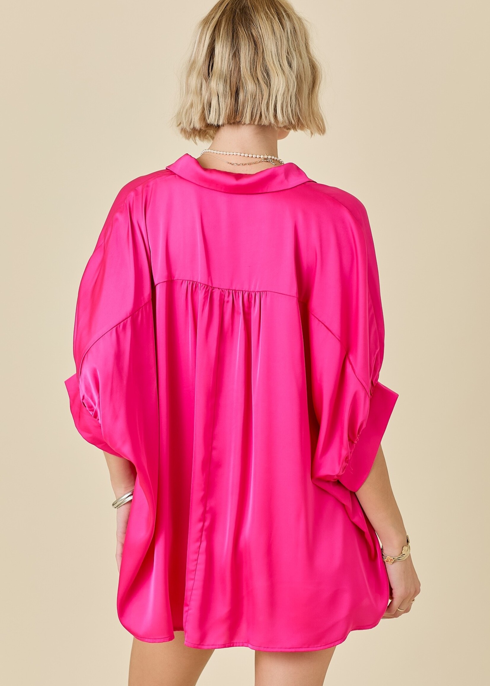 Darla satin top pink