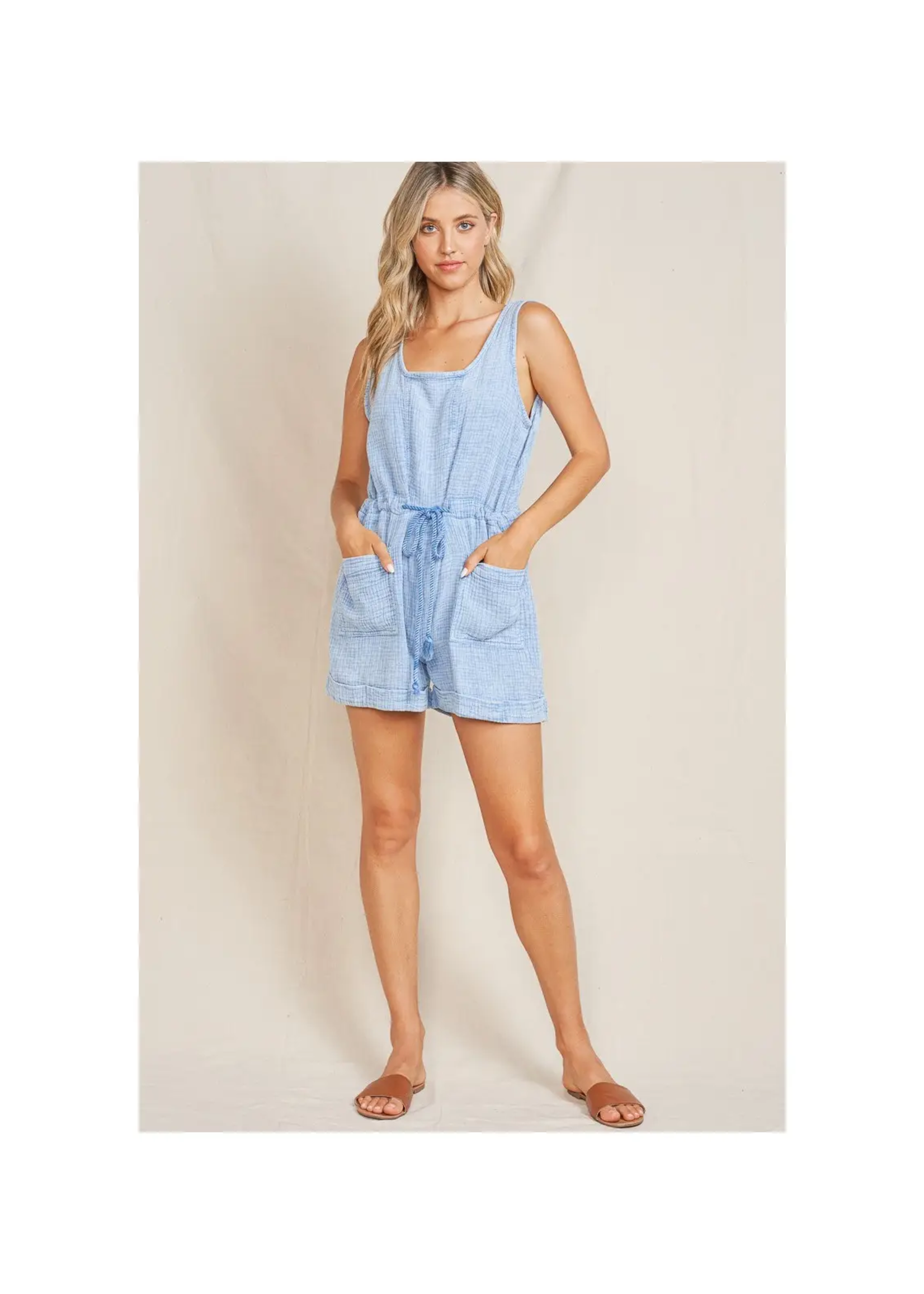 Lanie indigo romper