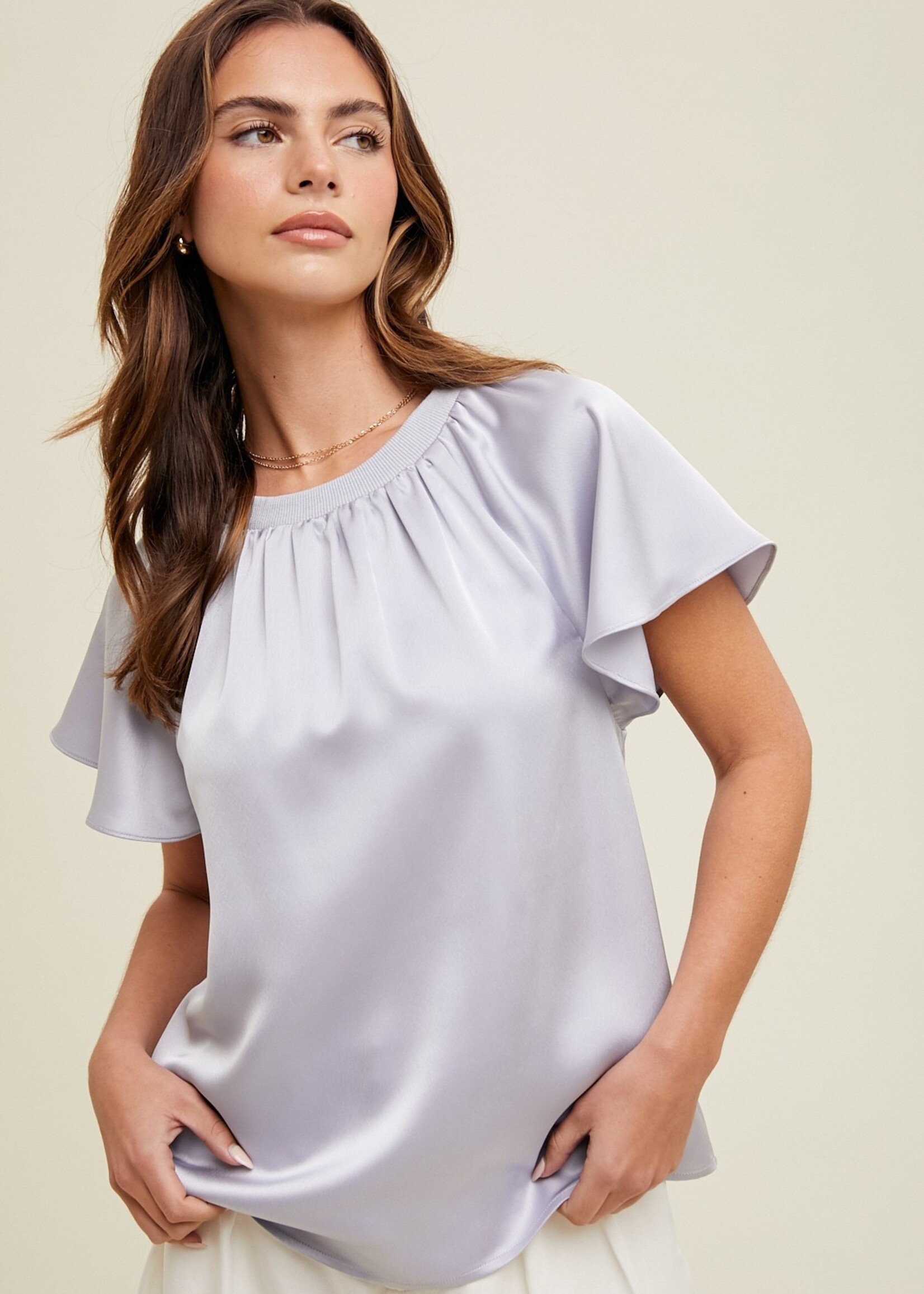 Willow satin blouse