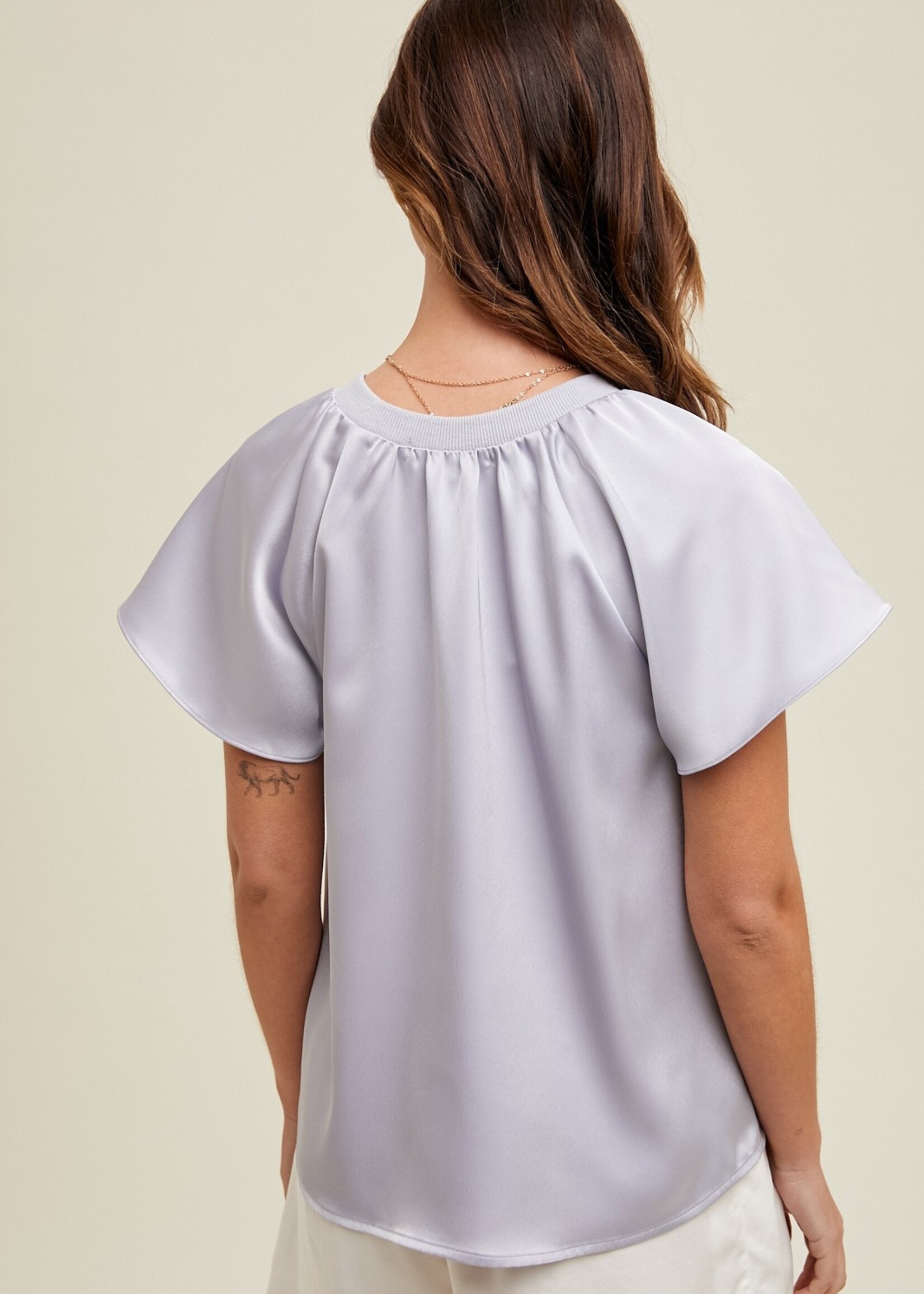 Willow satin blouse