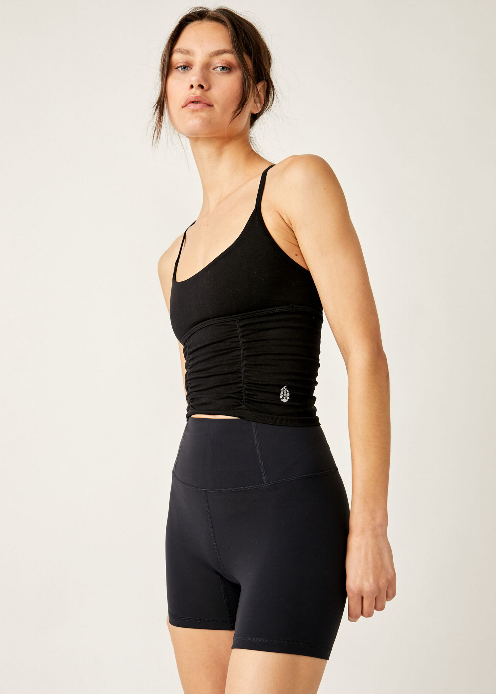 Free People Movement ON THE RISE ROUCHE CAMI black